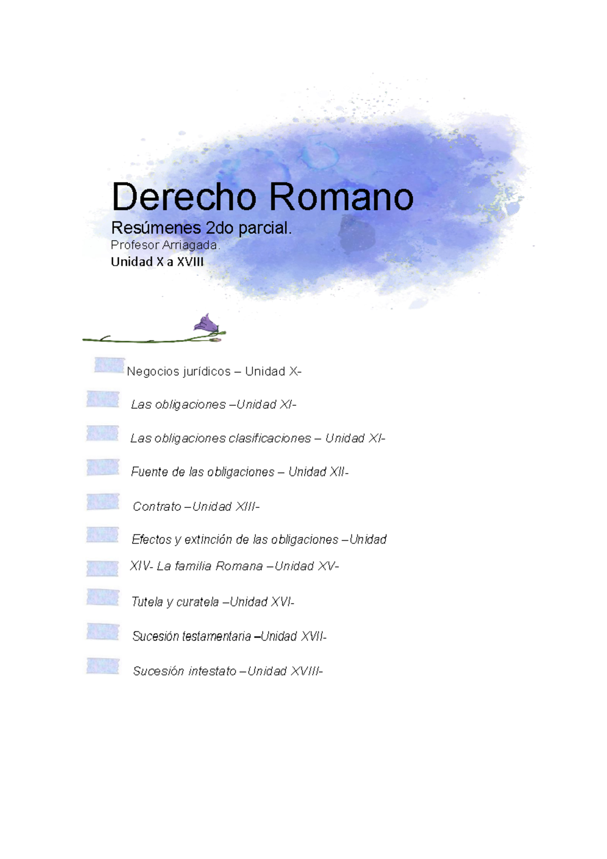 Derecho Romano 2do Parcial^-convertido - Derecho Romano Resúmenes 2do ...