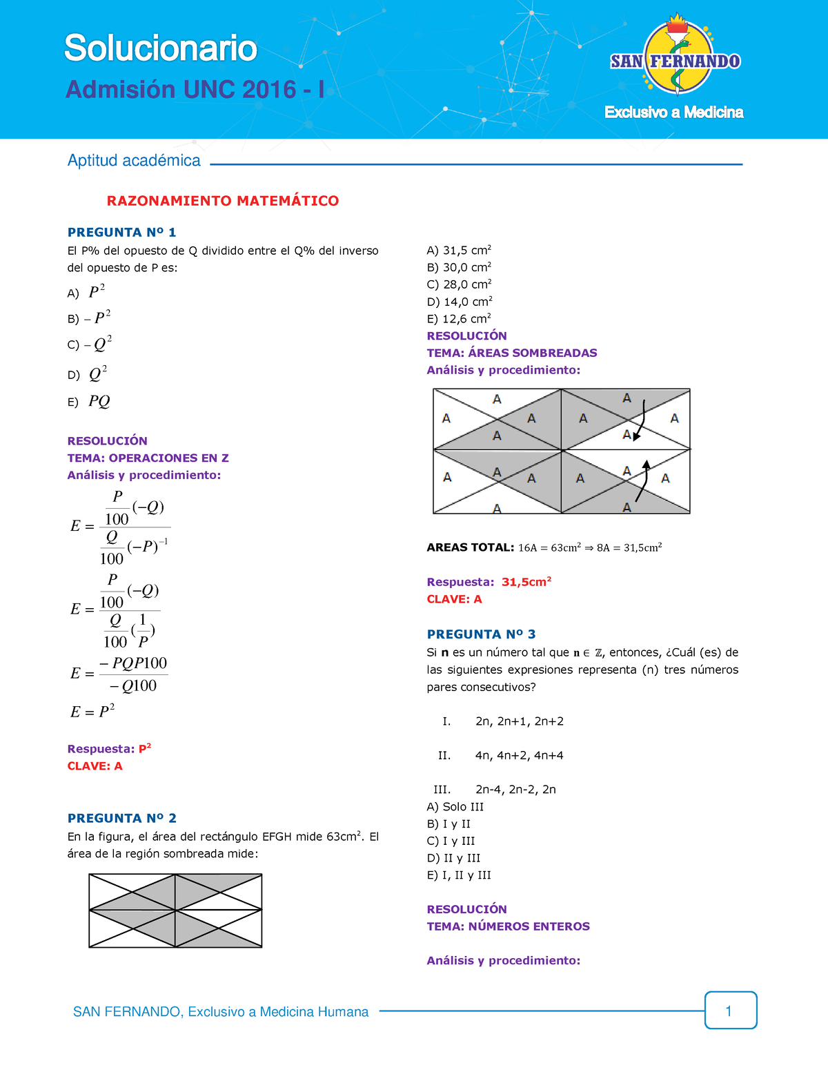 A2016 A1 - Sfcwsfvws - Aptitud Académica RAZONAMIENTO MATEM¡TICO ...