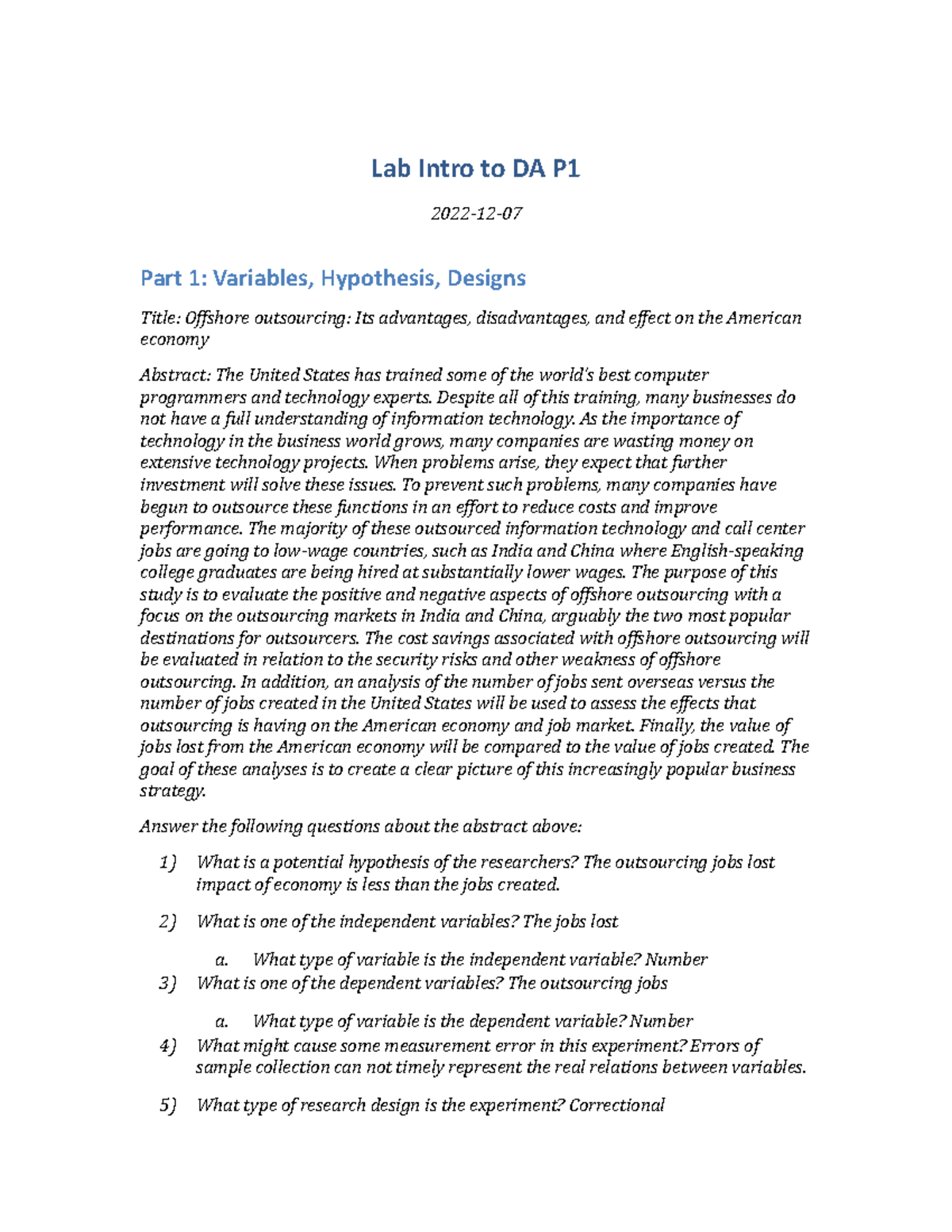 02 Lab Introto DAP 1 assignment 2 Lab Intro to DA P 202212 Part 1