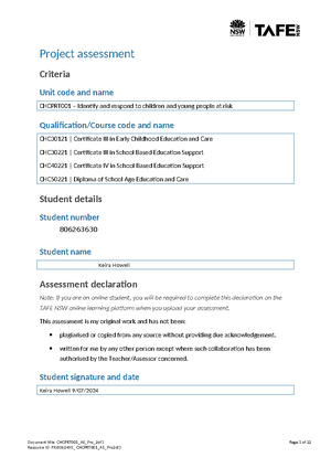 [Solved] Where does the early childhood Australia code of ethics ...