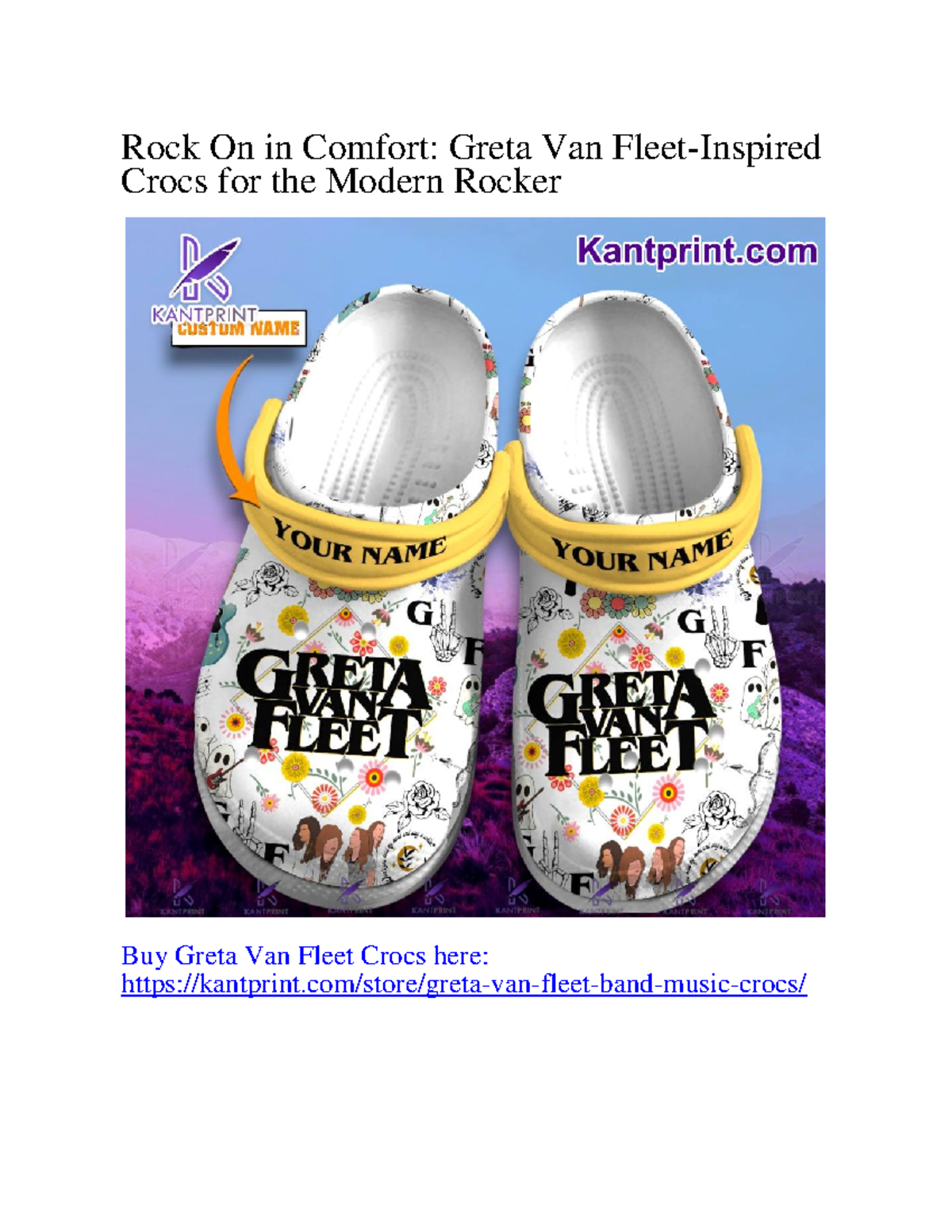 Rock On in Comfort Greta Van Fleet-Inspired Crocs for the Modern Rocker ...
