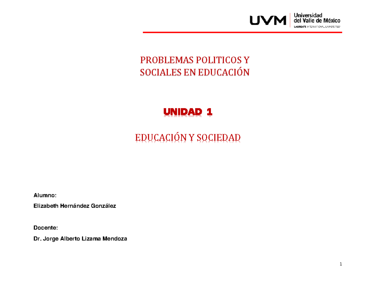 A1 Problemas Socioeconomicos - PROBLEMAS POLITICOS Y SOCIALES EN ...