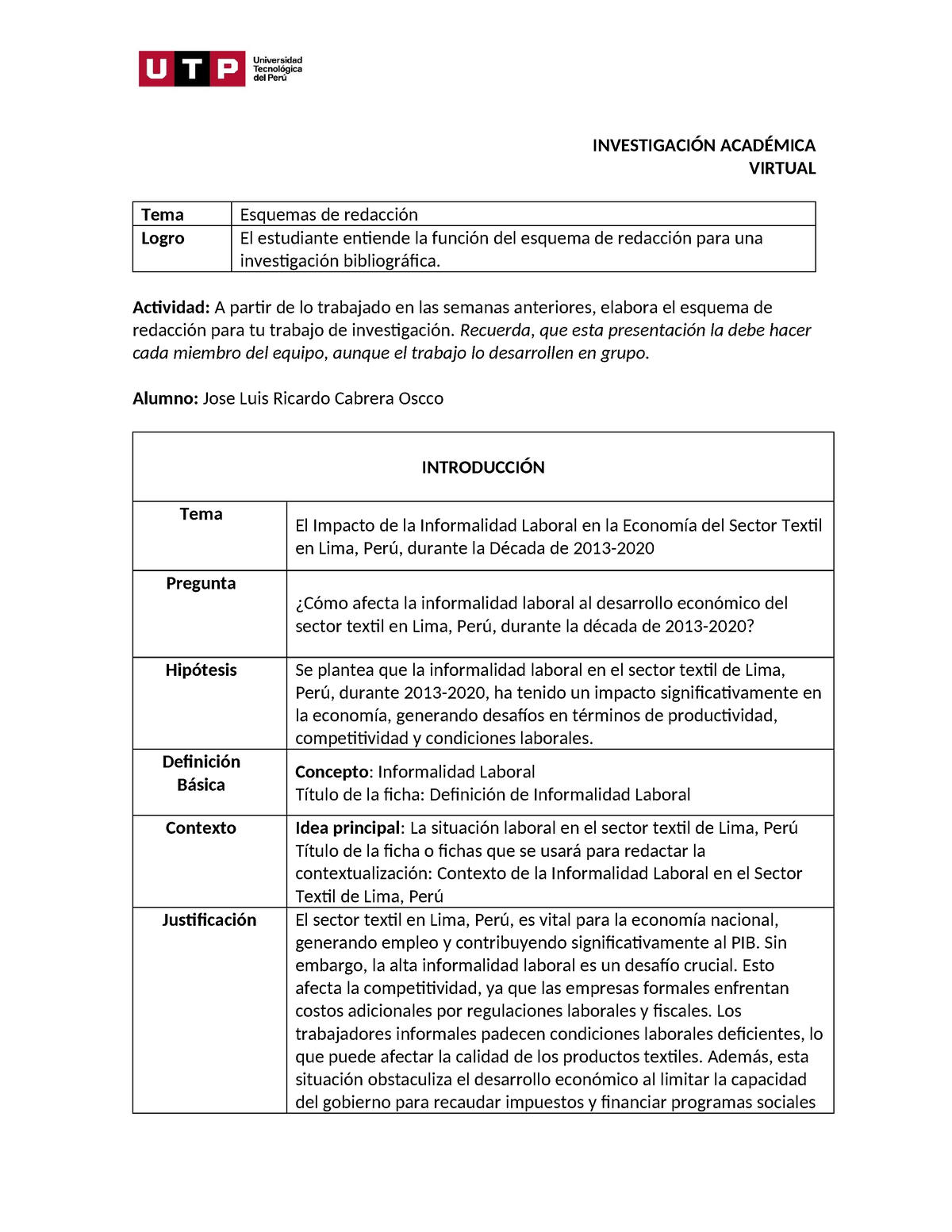 S10 Tarea Borrador+de+esquema+de+redacciu C 3u B3n do Asjoqm (1 ...