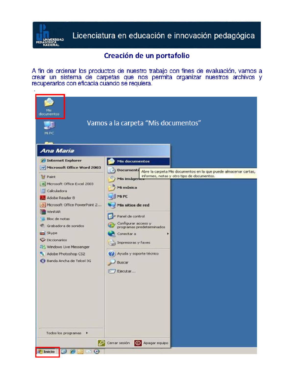 Portafolio de evidencias - LEIP - Creación de un portafolio A fin de ...