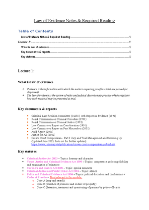 Evidence lecture 3 - Lecture 13 – Identification Evidence What will we ...