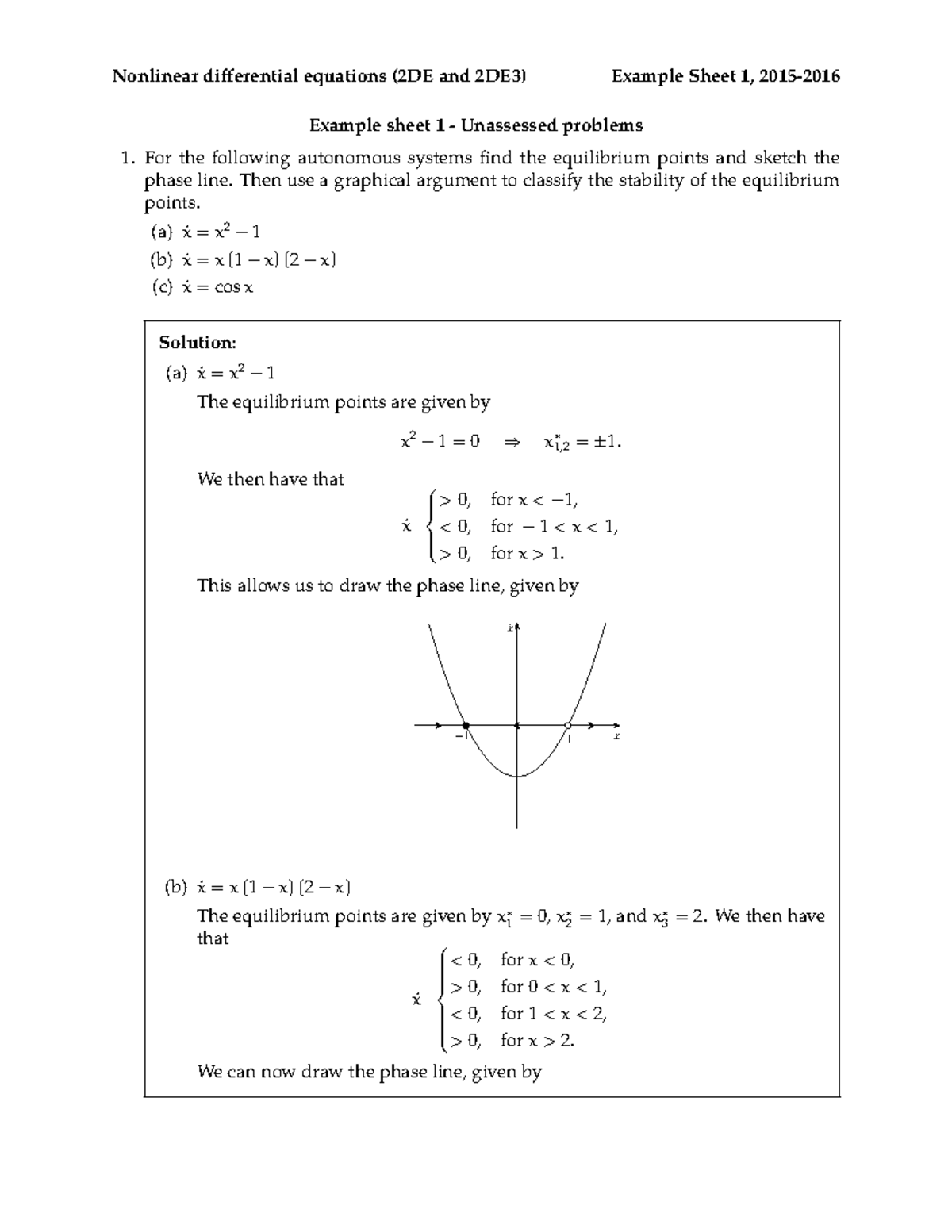 Non Linear Differential Equations Examples at Katina Woods blog