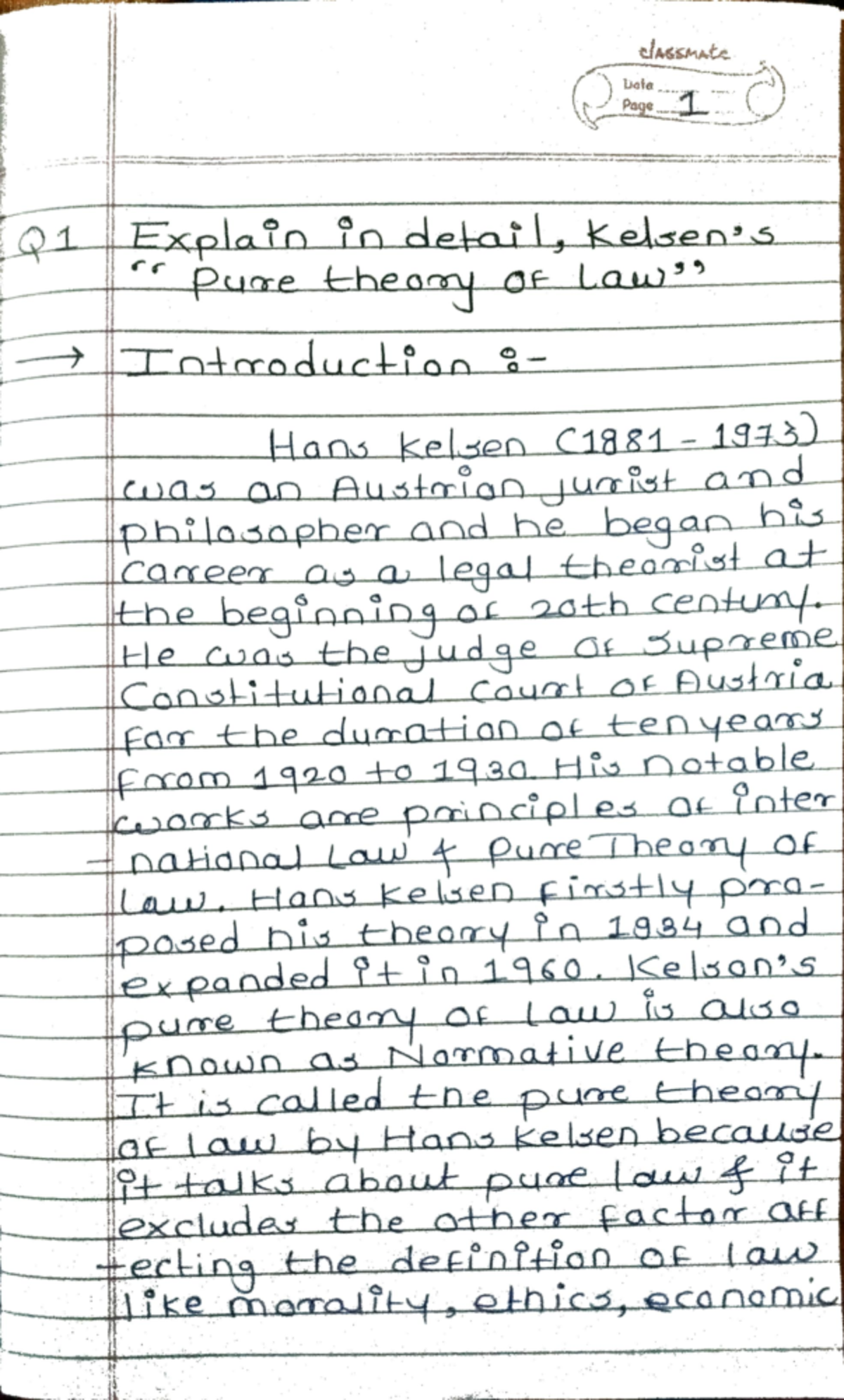 Law of crimes note of 2017 patterns - LL.B - Studocu