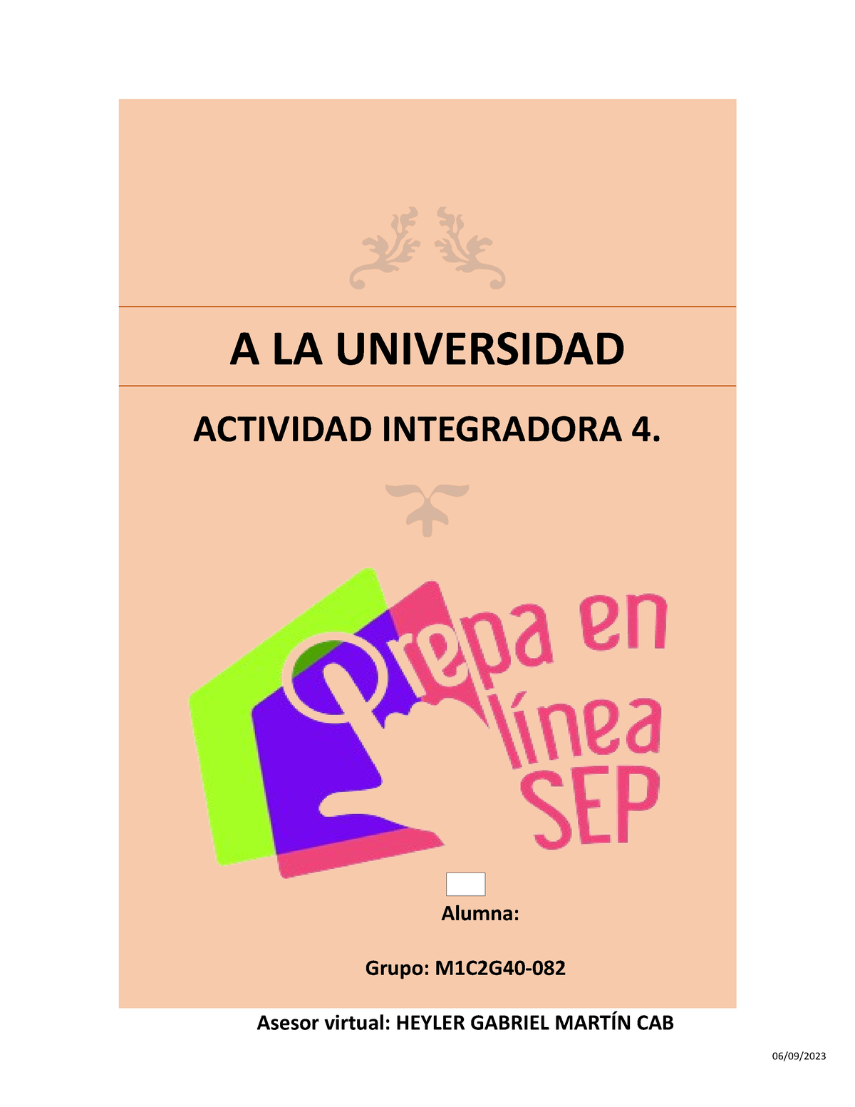 MODULO 13 M13S2AI3 - A LA UNIVERSIDAD ACTIVIDAD INTEGRADORA 4. Alumna ...