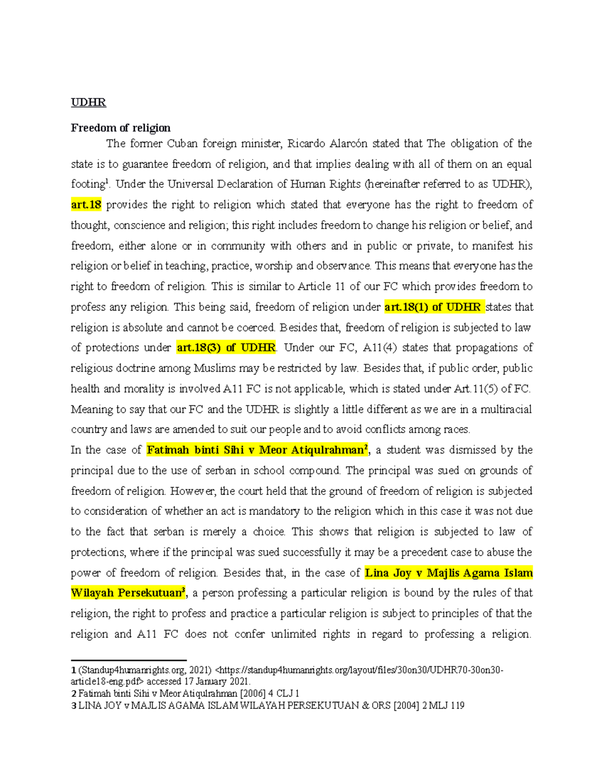 UDHR UDHR on freedom of religion and education UDHR Freedom of