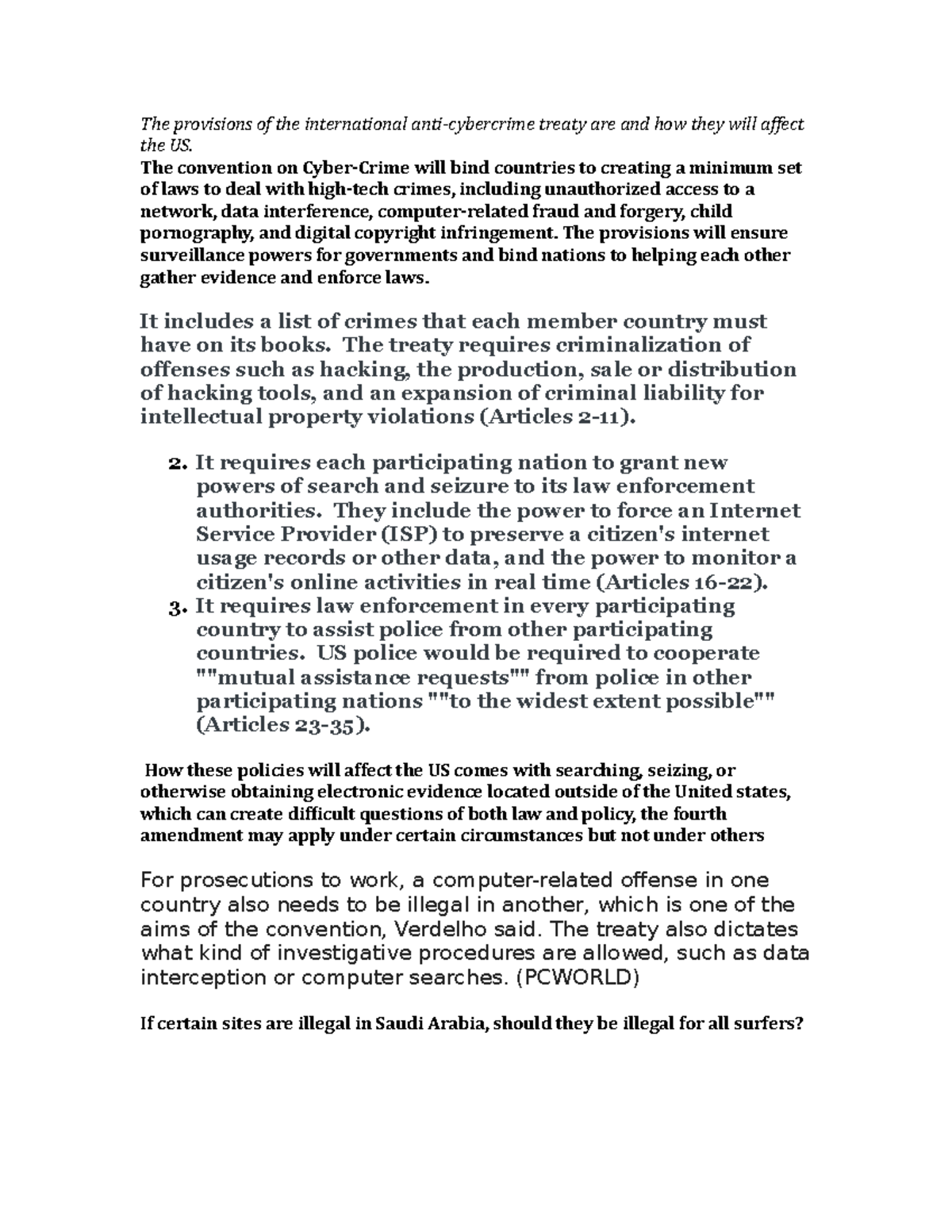 ISYS Module H Project - Complete and accurate assignment - The ...