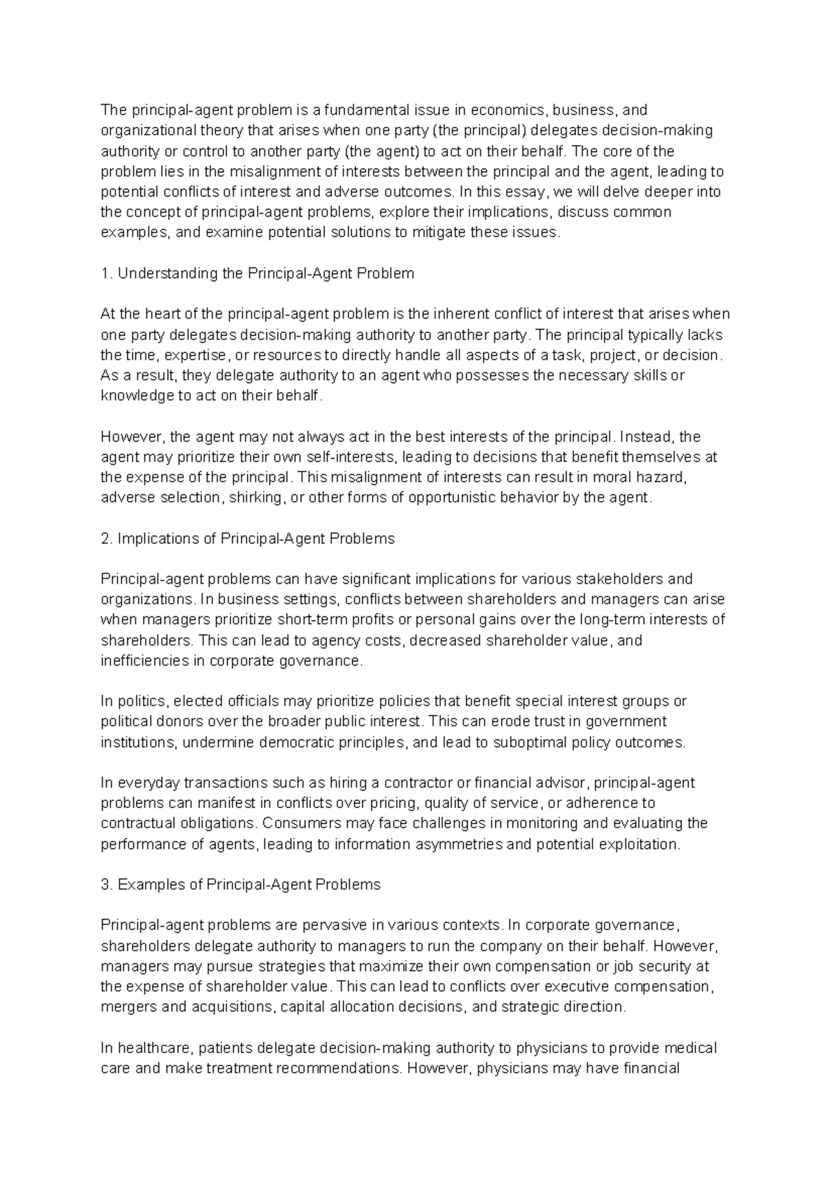 Financial%20Regulations - The principal-agent problem is a fundamental ...