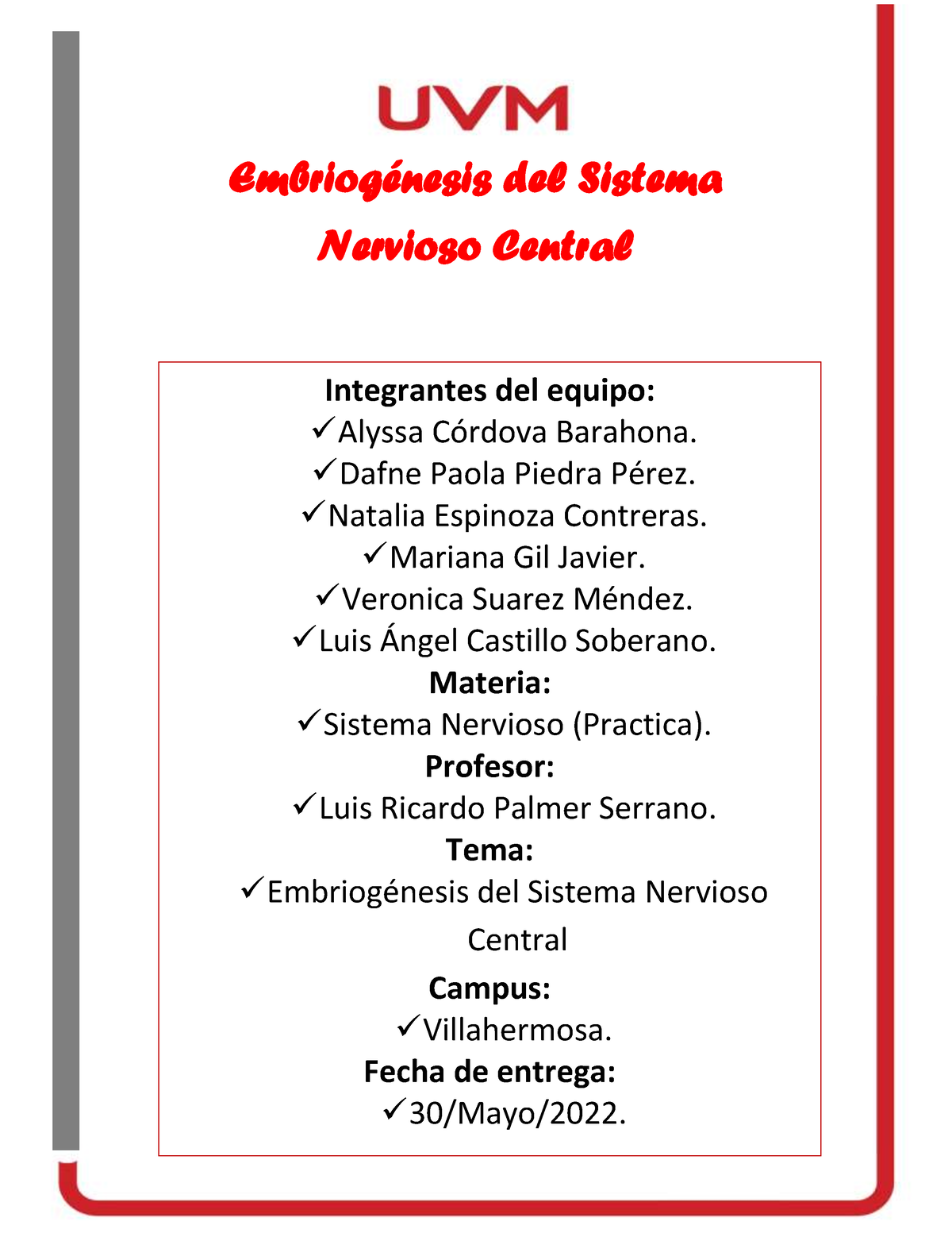 Embriog Nesis Del Sistema Nervioso Central Embriog Nesis Del Sistema Nervioso Central