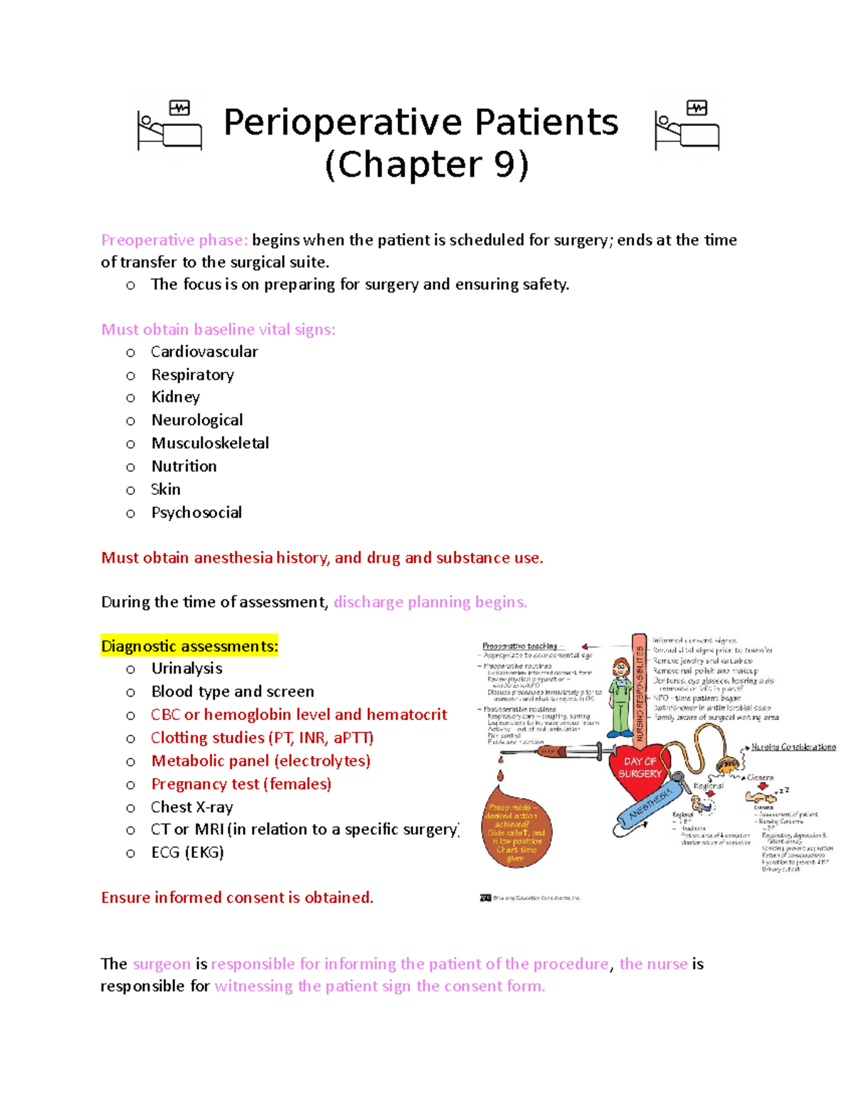 Perioperative Patients (ch. 9) - Perioperative Patients (Chapter 9 ...