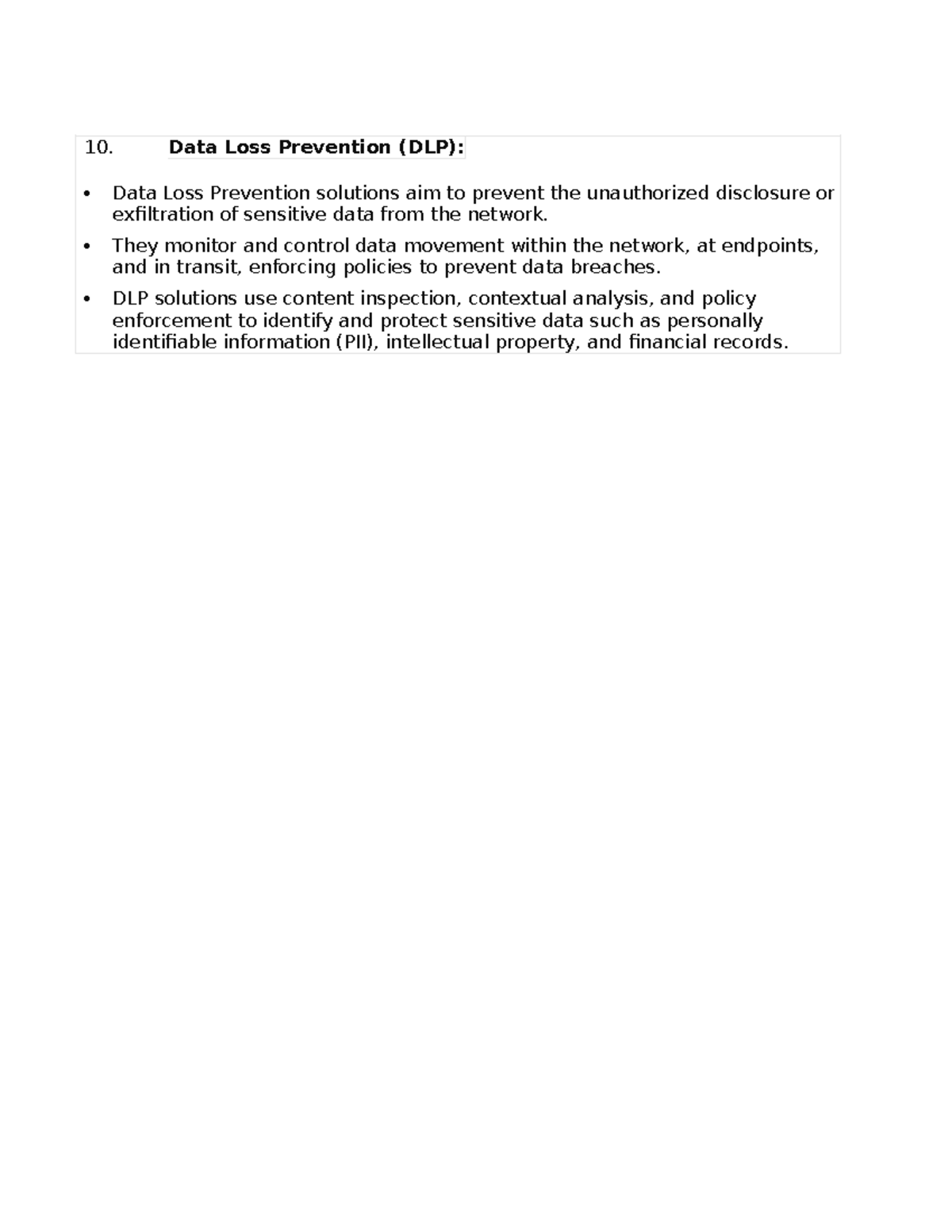 Data Loss Prevention - Networking notes - 10. Data Loss Prevention (DLP ...