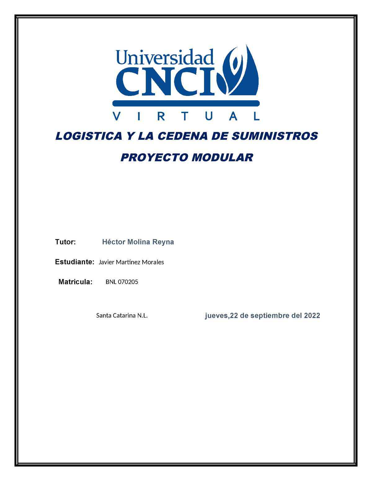 9.3.-Logistica Y La Cadena De Suministros Proyecto Modular - LOGISTICA ...