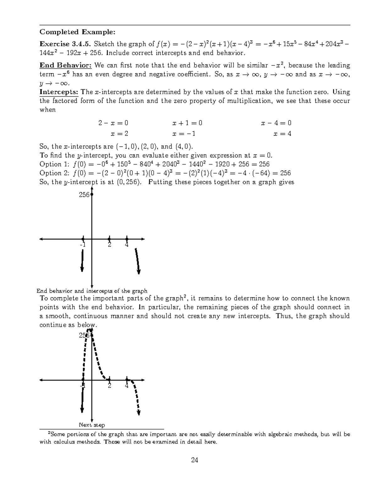 Math 1180- Unit3Lecture Notes - Completed Example: Exercise 3.4. Sketch ...