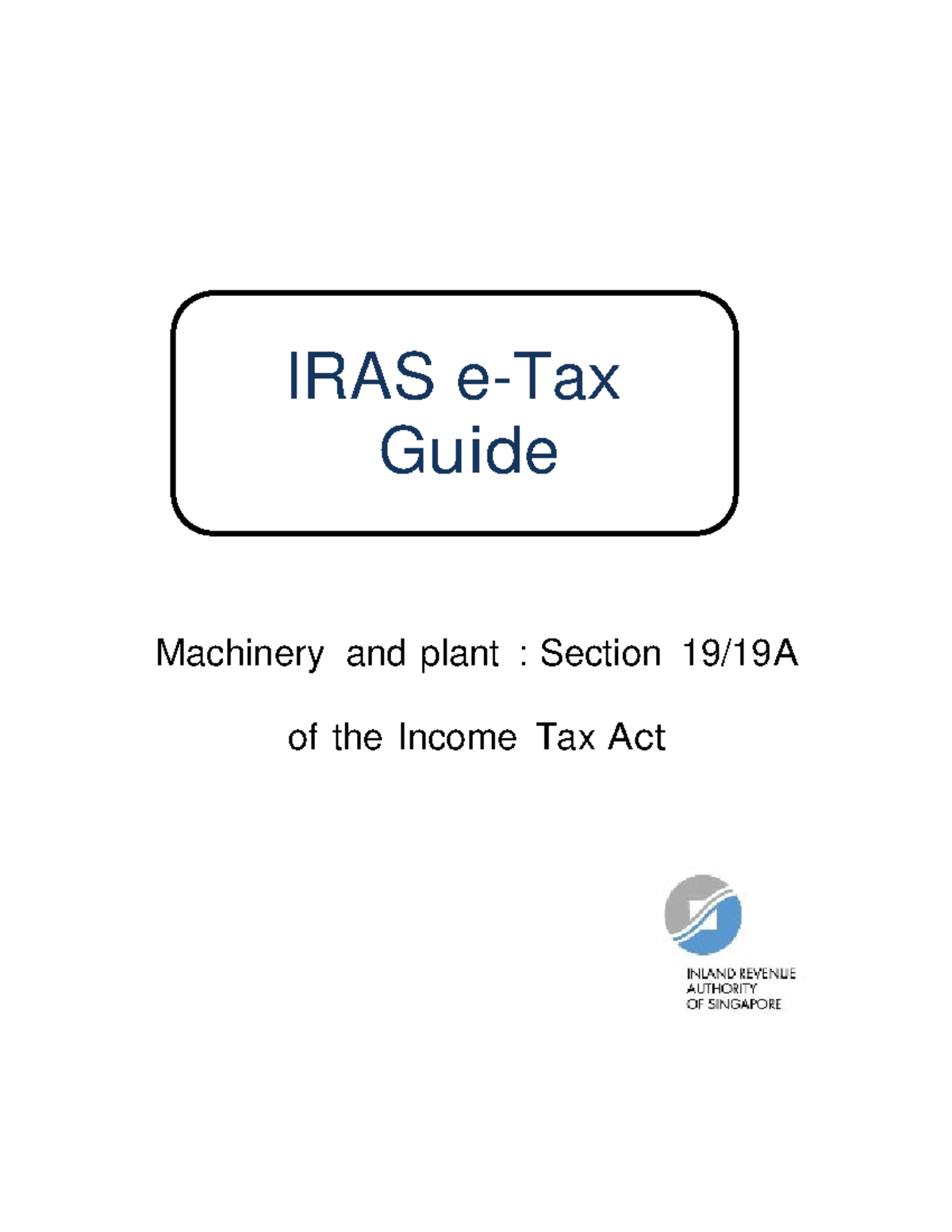 Etaxguides IIT Machinery and plant Section 1919 A of The Tax