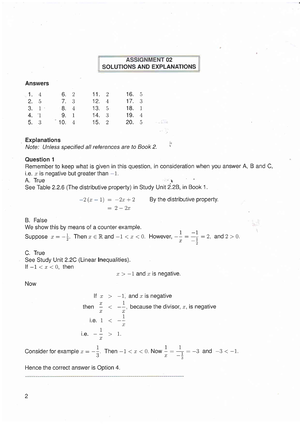 MAT1510 Assignment 02 - Mathematics Functions - MAT1501 - Studocu