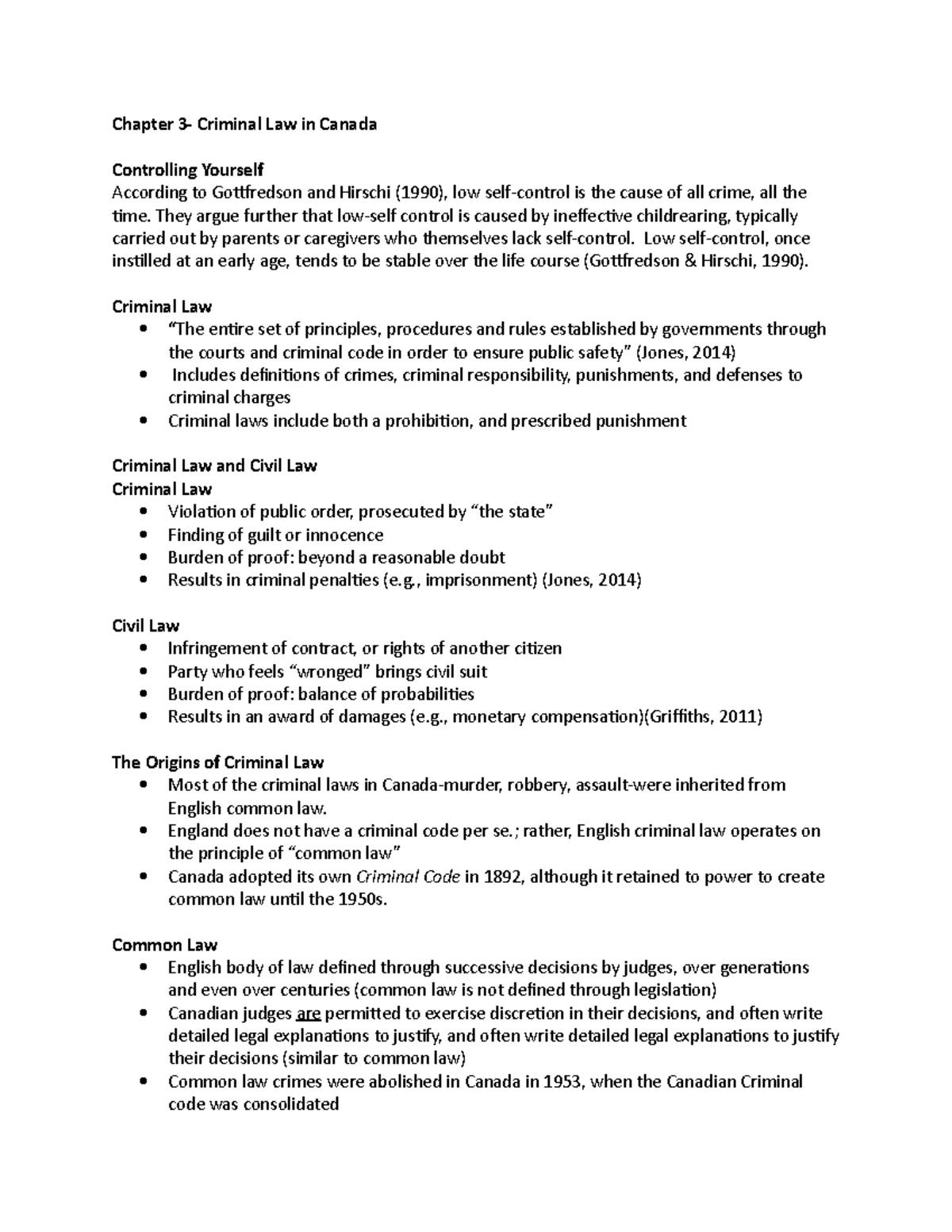 Chapter 3-Crim 101 - Lecture notes 3 - Chapter 3- Criminal Law in ...