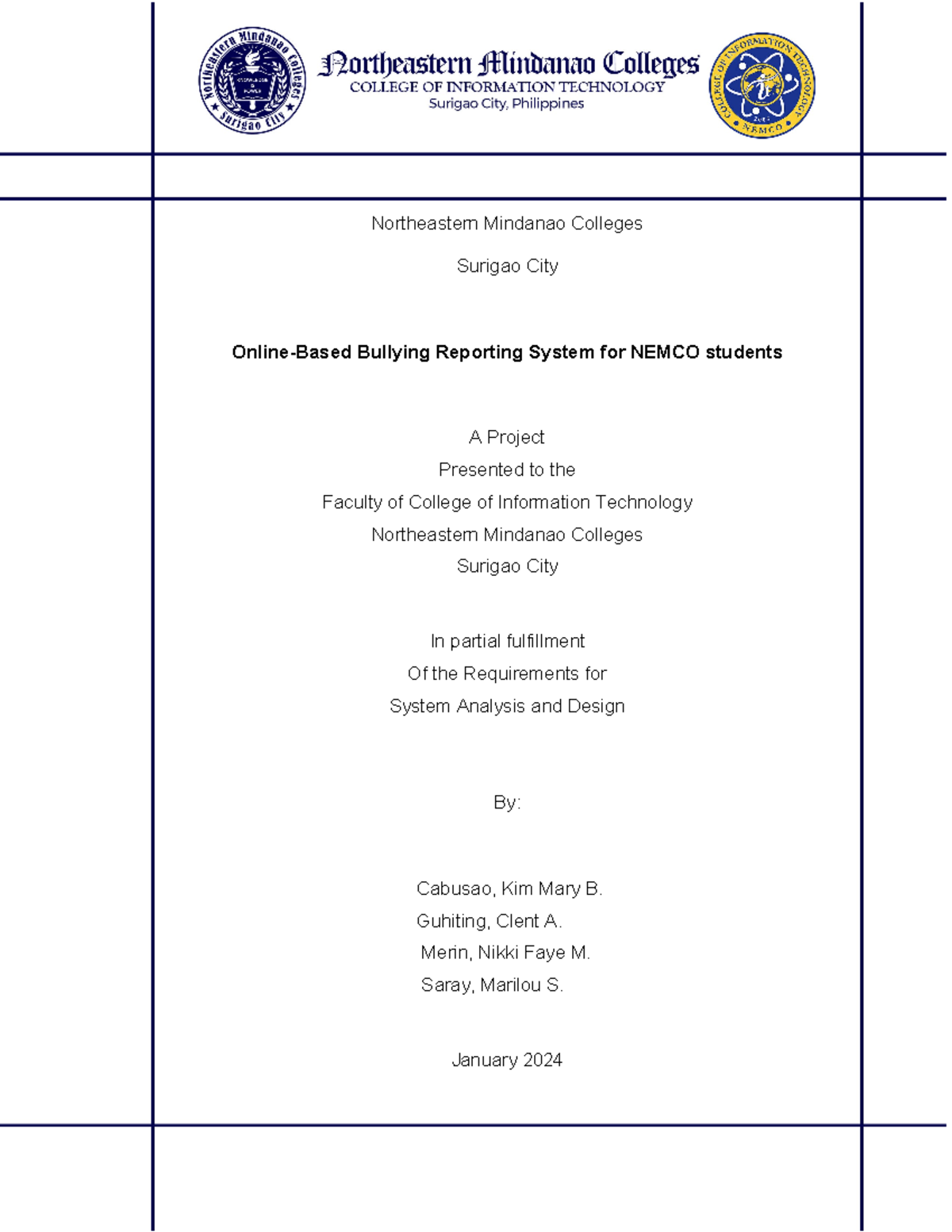 G7 Final- Research - Northeastern Mindanao Colleges Surigao City Online 