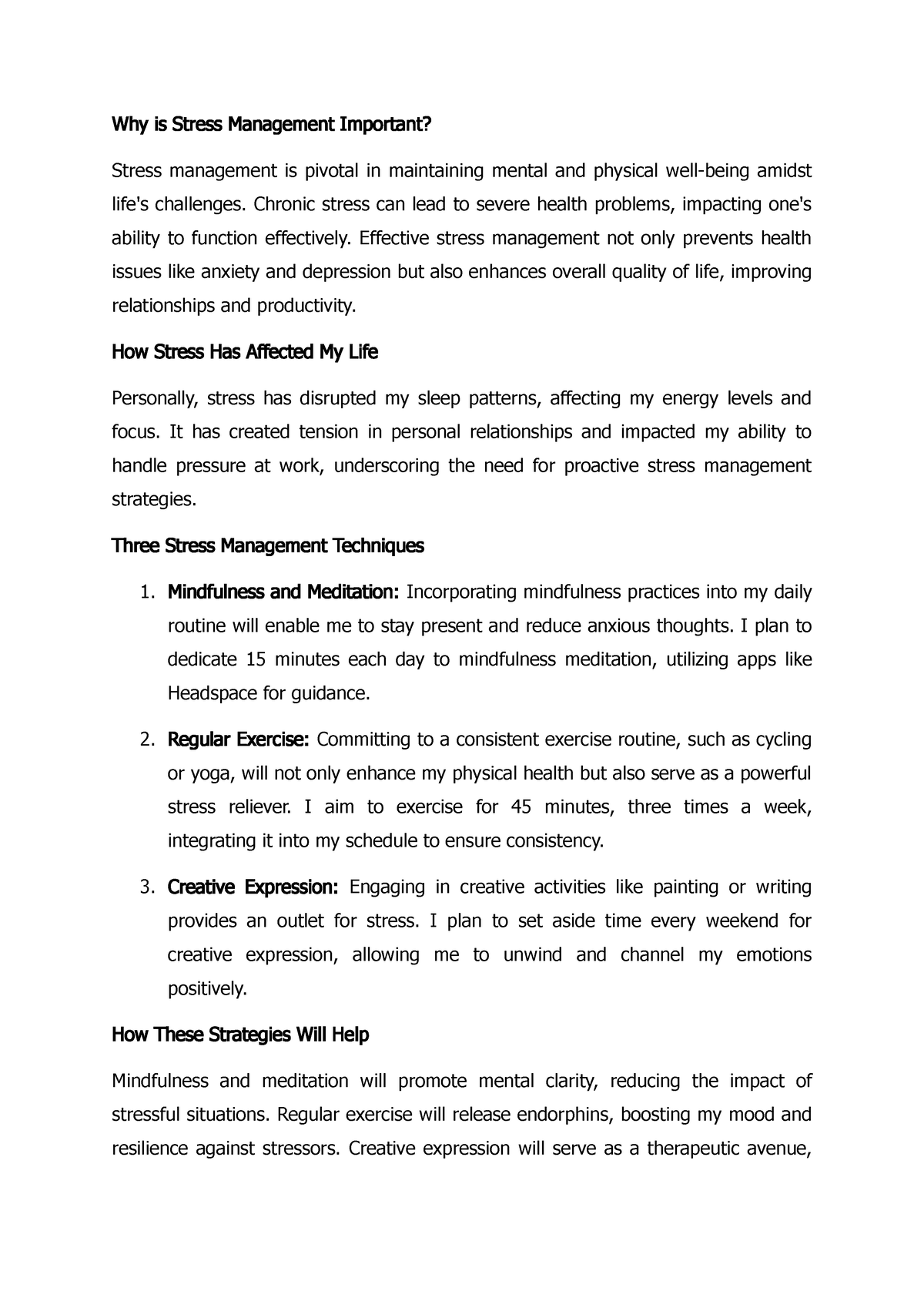 Week 7 DF UNIV - Discussion Assignment Unit 7 - Why Is Stress ...