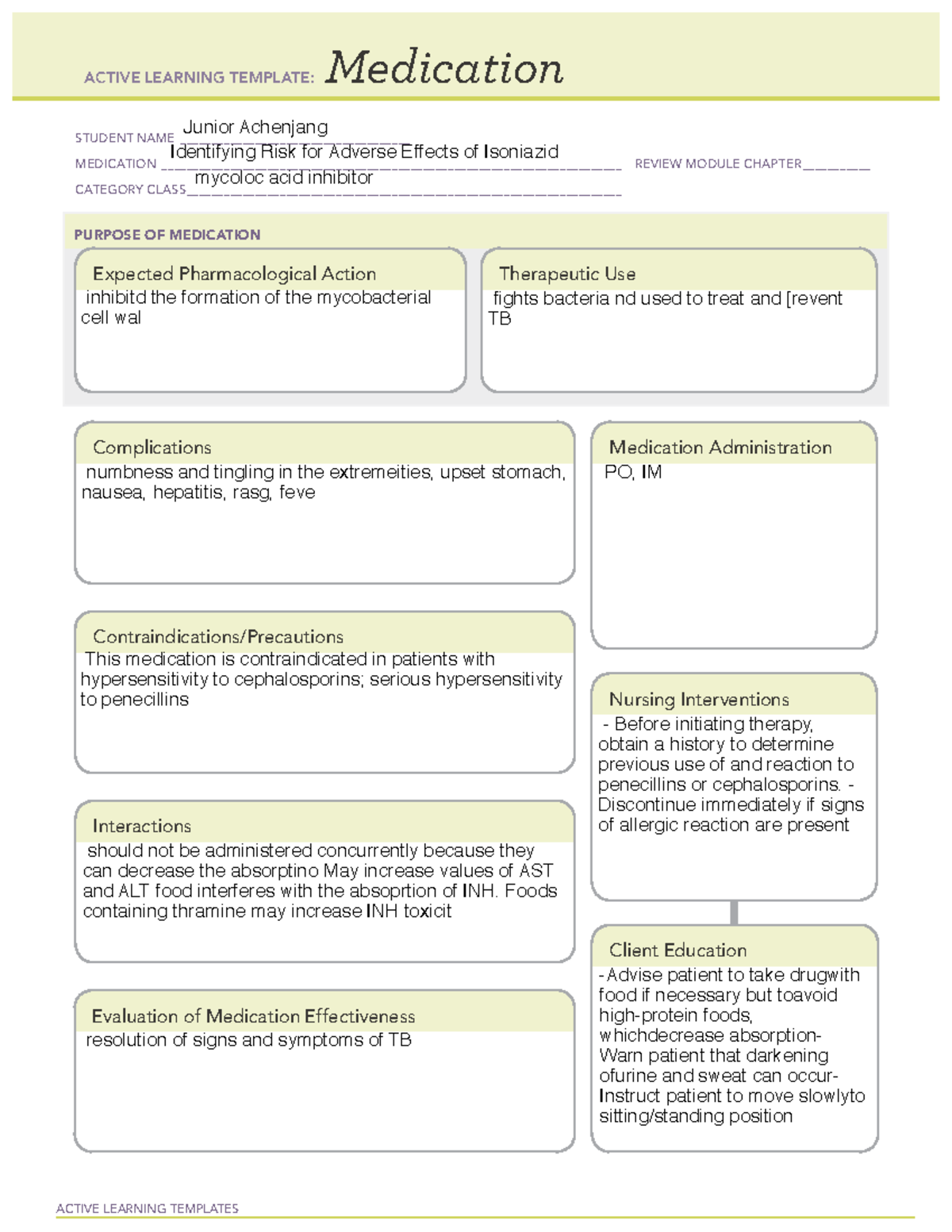 ati video case study adverse reactions to medications