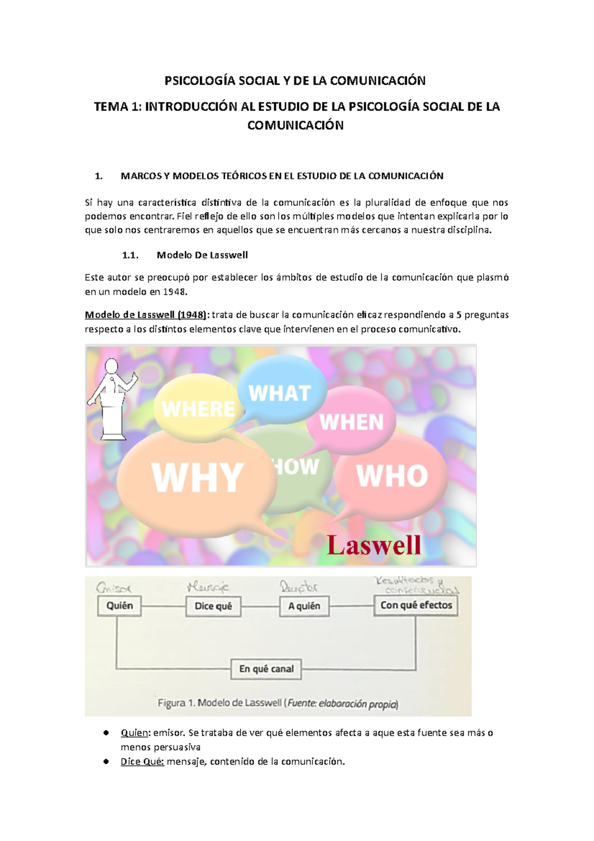 TEMA 1 - TEMA 1: INTRODUCCIÓN AL ESTUDIO DE LA PSICOLOGÍA SOCIAL DE LA ...