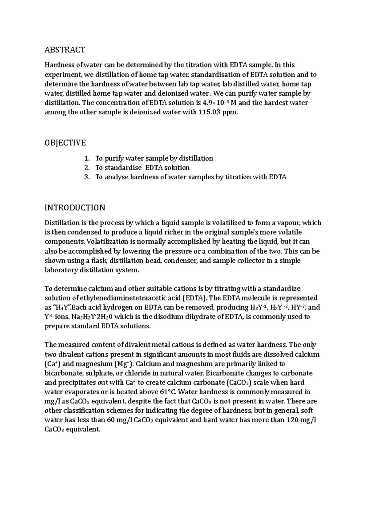 lab report experiment 5 chm421