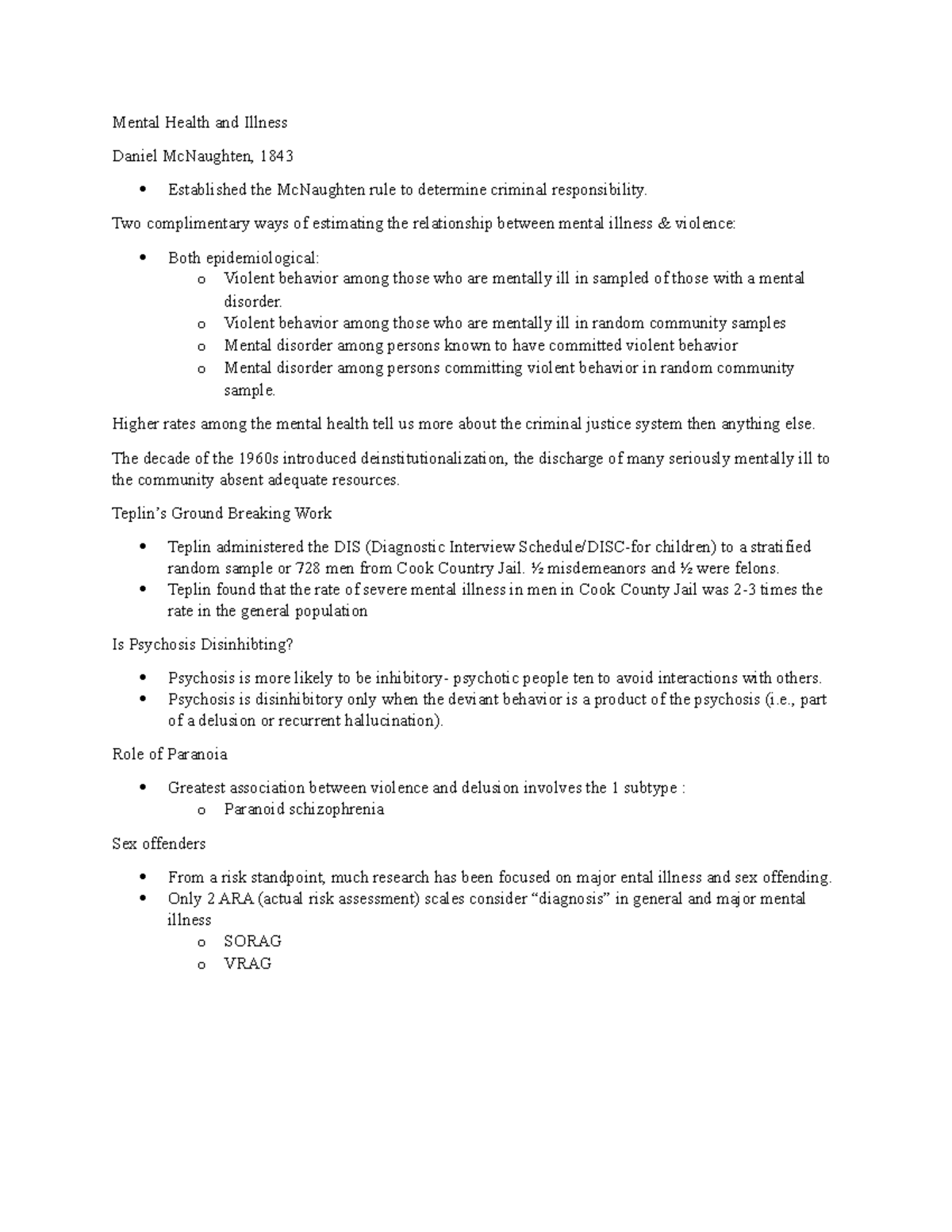 Psychology Of Criminal Behavior Mental Illness Mental Health And Illness Daniel Mcnaughten 6388