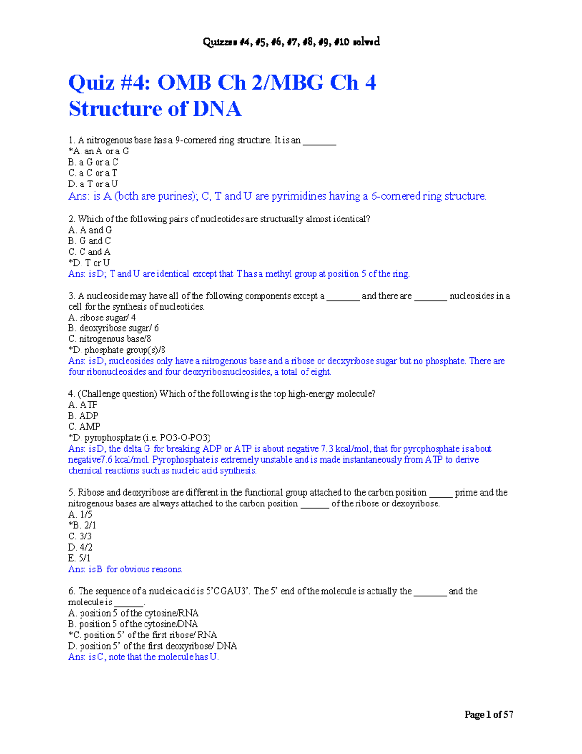 Quiz Questions Ch 1 6 Solved Studocu