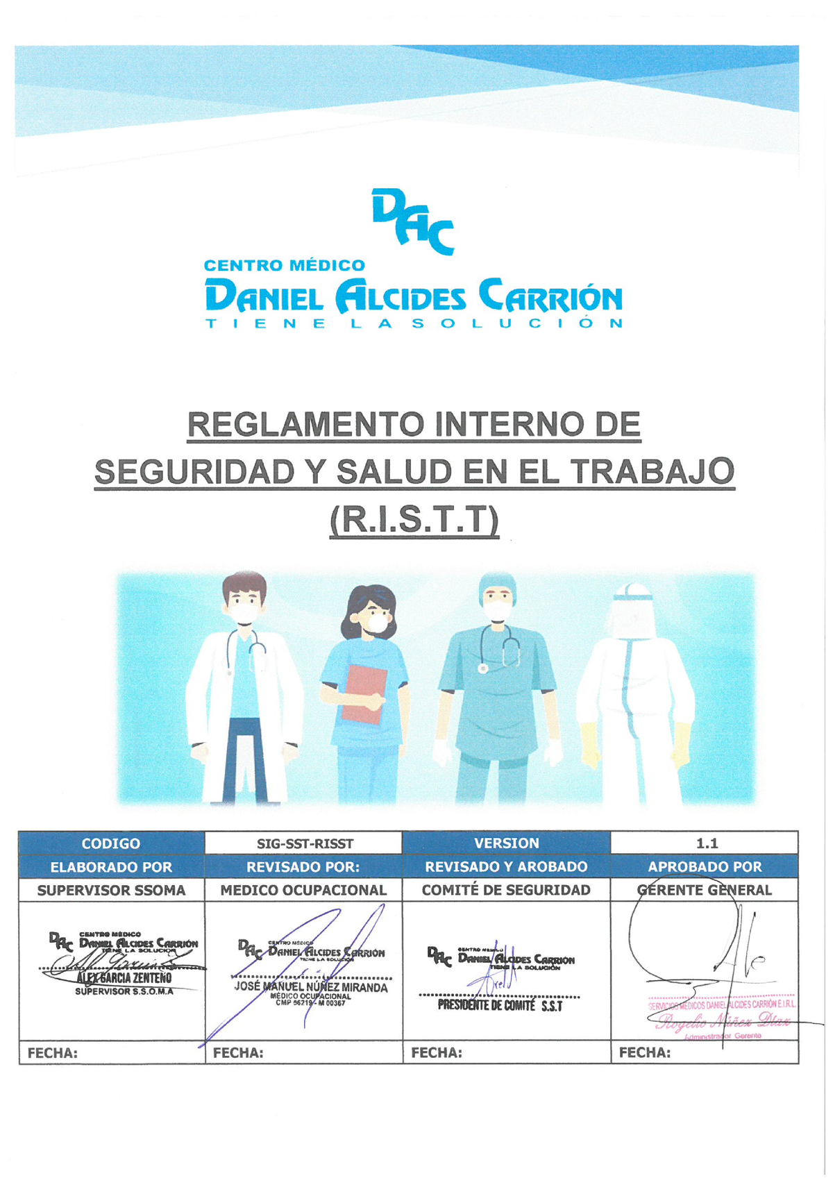 Reglamento Interno DE Salud Y Seguridad EN EL Trabajo - Seguridad ...