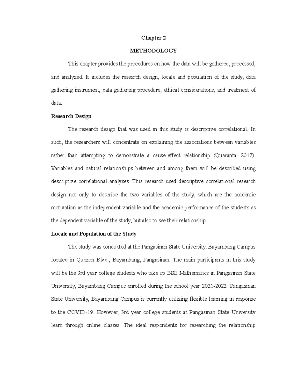 Chapter 2 group 4 - This is for an info only. - Chapter 2 METHODOLOGY ...