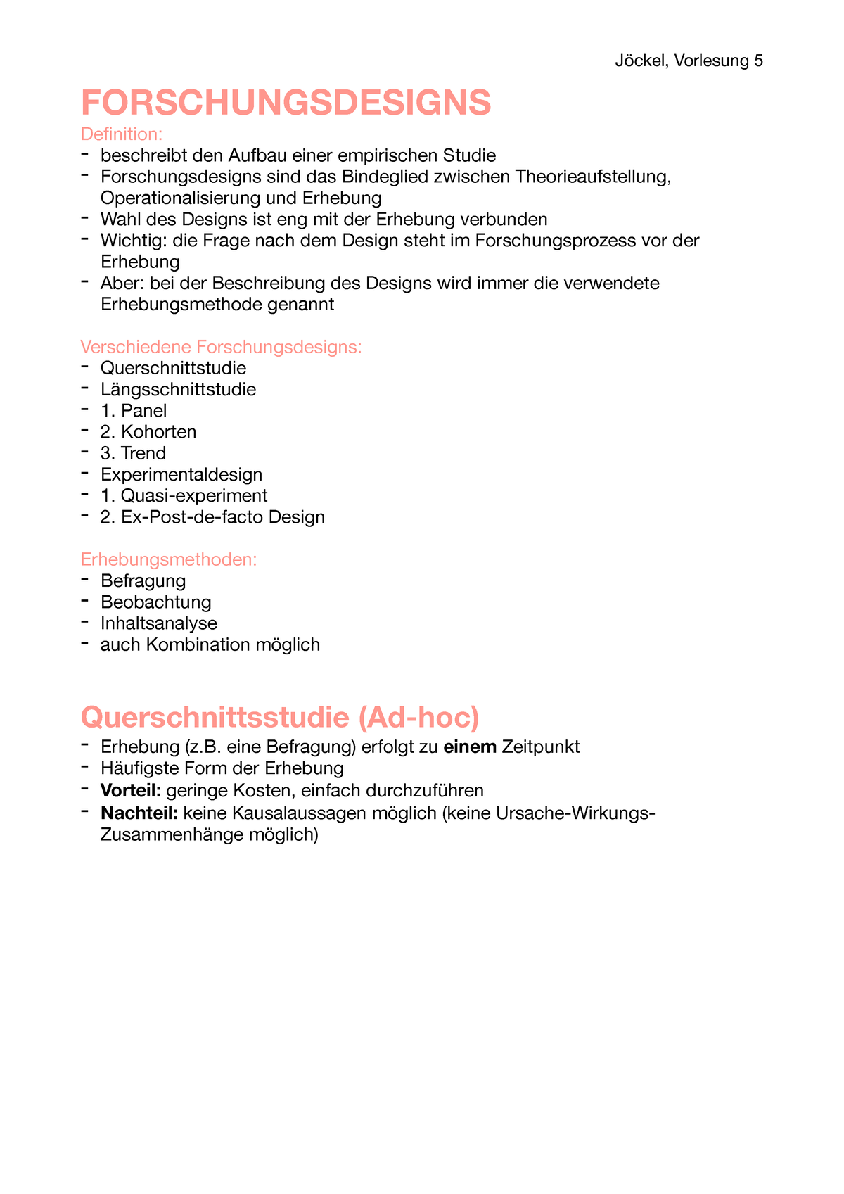 Thema Forschungsdesign - FORSCHUNGSDESIGNS Definition: - Beschreibt Den ...