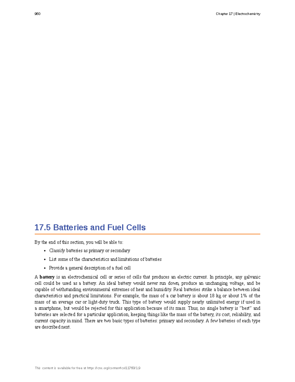 Electrochem VCE chemistry unit 3/4 17 and Fuel Cells By the end of