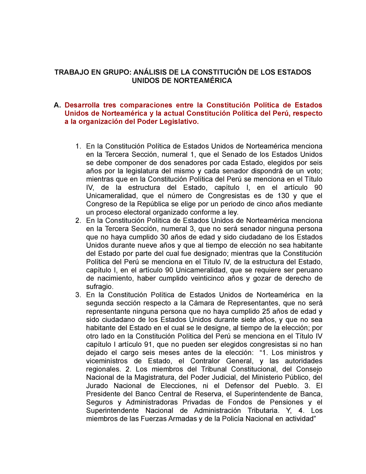 ANÁLISIS DE LA CONSTITUCIÓN DE LOS ESTADOS UNIDOS DE NORTEAMÉRICA ...