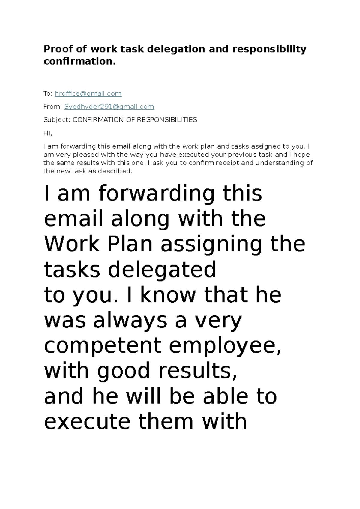 Proof of task delegation 2 - Proof of work task delegation and ...