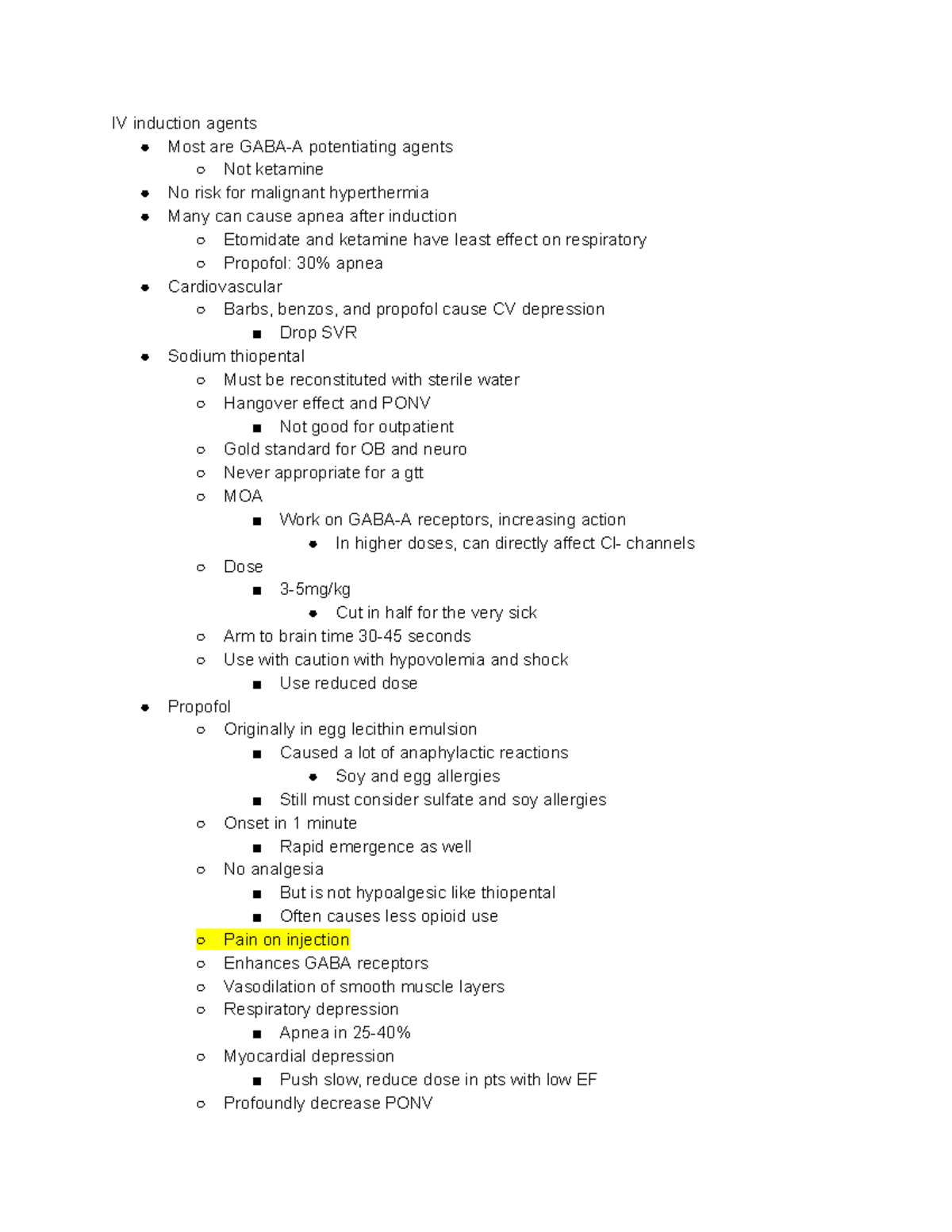 Copy of IV induction agents IV induction agents Most are GABAA