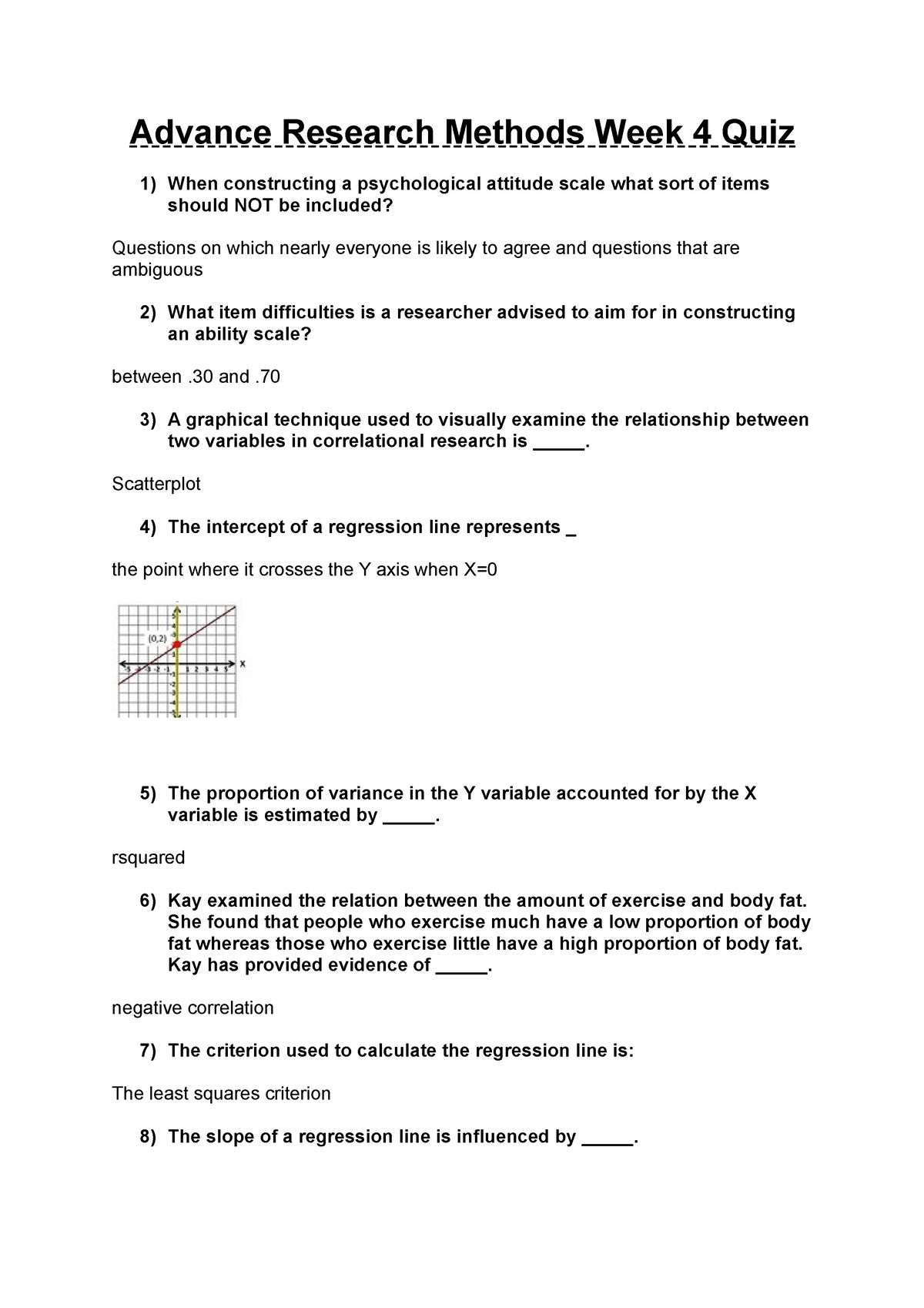 sample research methods quiz