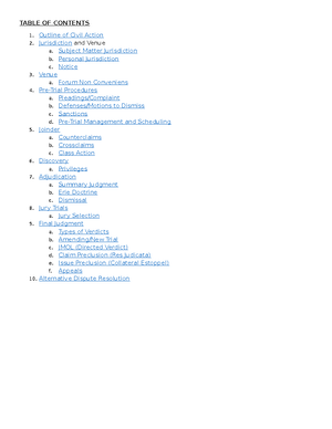 Initial Pleadings and Motions Flowchart - Initial Pleadings and Motions ...