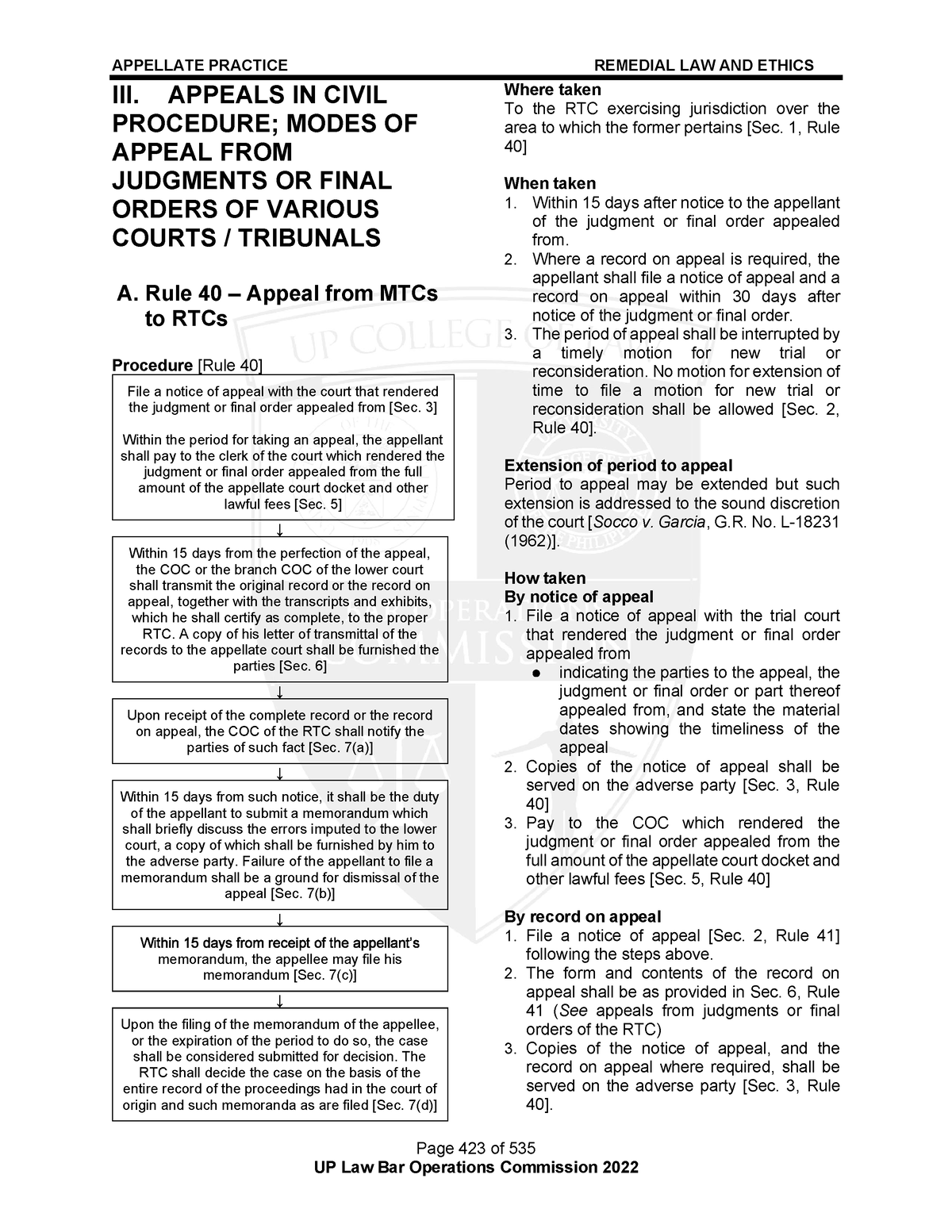 Civil Procedure 2 - Remedial Law 2 (Civil Procedure) - University Of ...