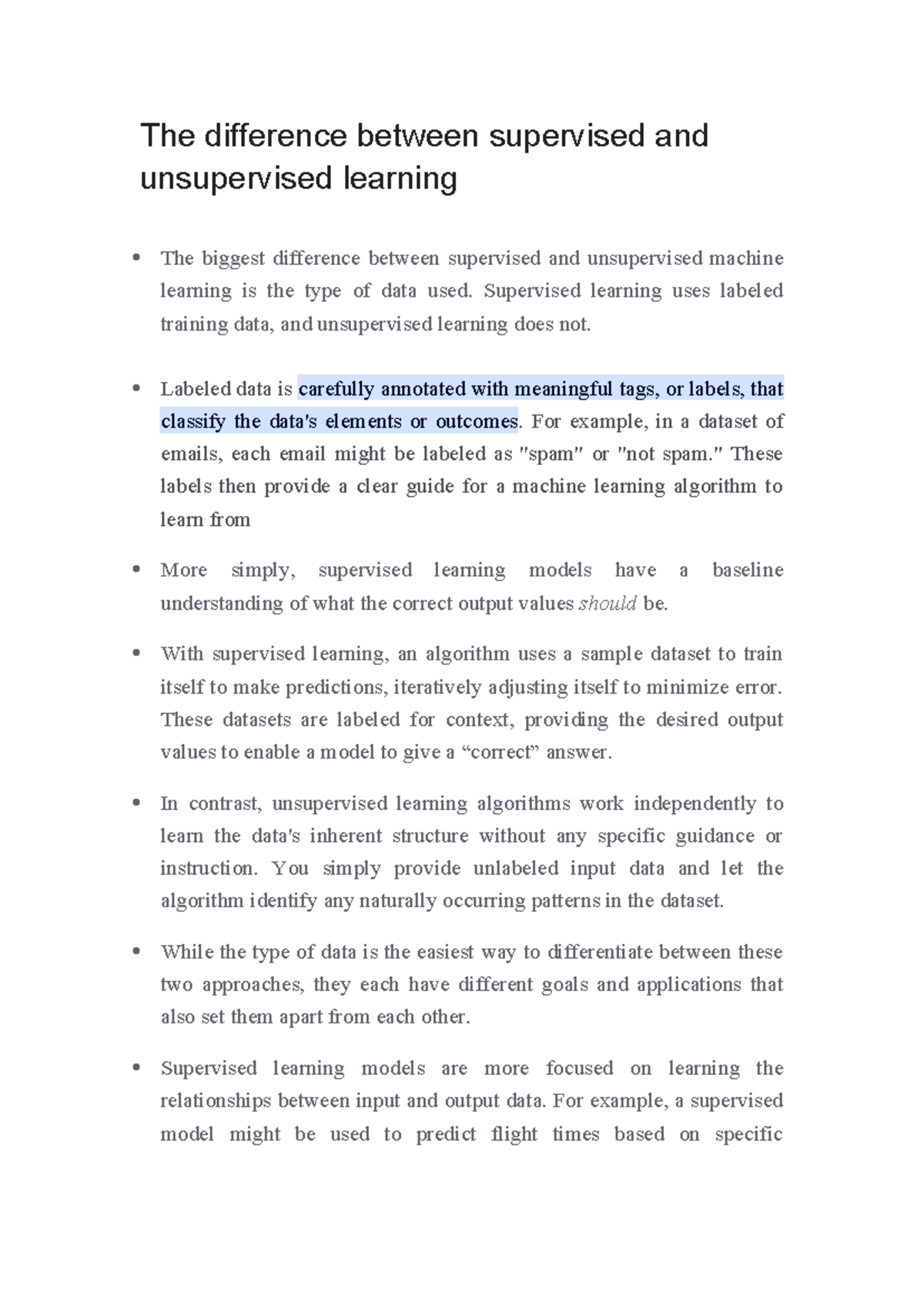 The difference between supervised and unsupervised learning ...