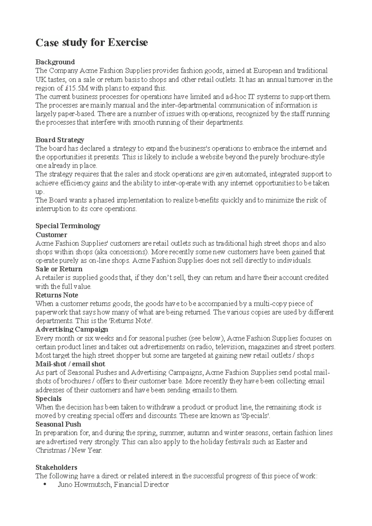 Business analyst case study examples with solutions pdf image