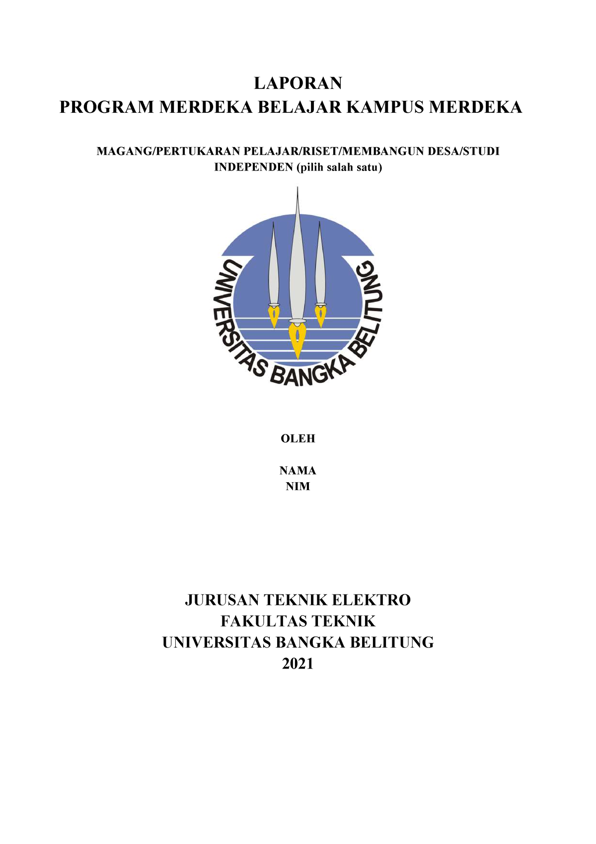 Sistematika Laporan Akhir Mbkm Laporan Program Merdeka Belajar Kampus Merdeka Magang 0886