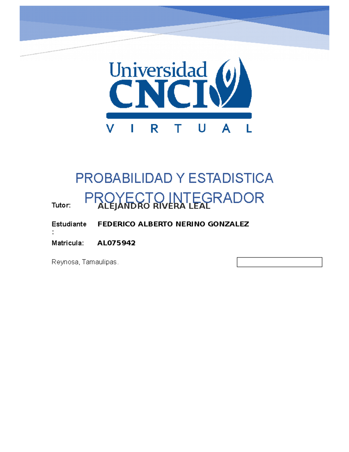 Probabilidad Y Estadistica Video 08 05 22 - Tutor: ALEJANDRO RIVERA ...