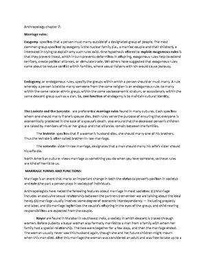 Anthropology chapter 5 - Chapter five The evolutionary model: Cultural ...
