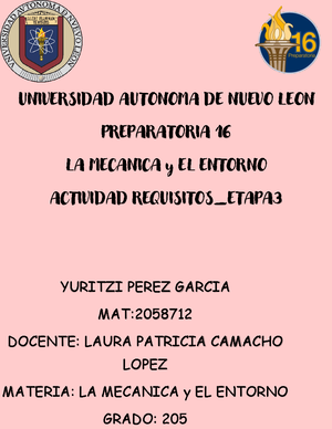 YAI LMYT Etapa 1 la materia y sus transformaciones actividades de ...
