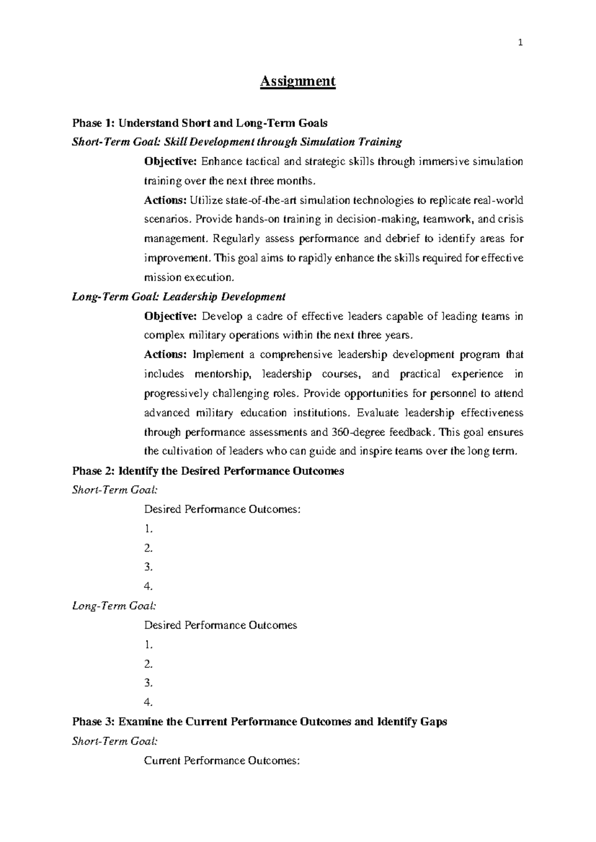 Assignment - lecture notes - 1 Assignment Phase 1: Understand Short and ...