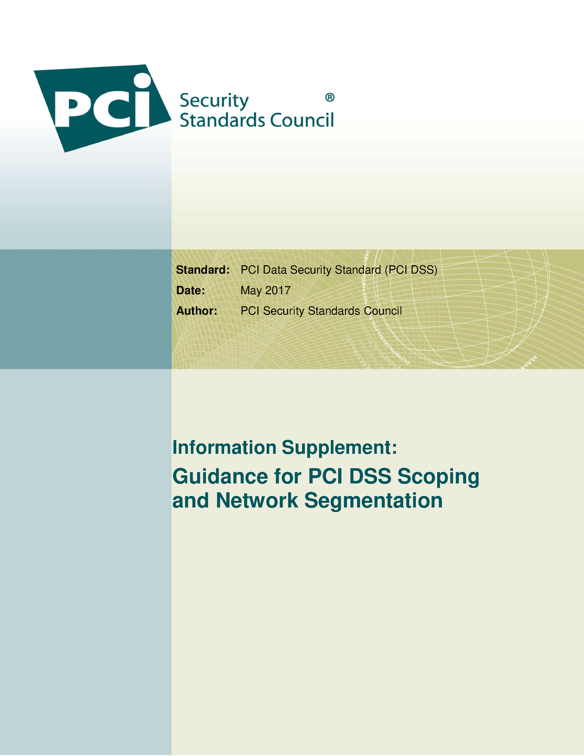 Guidance-PCI-DSS-Scoping-and-Segmentation V1 1 - Standard: PCI Data ...