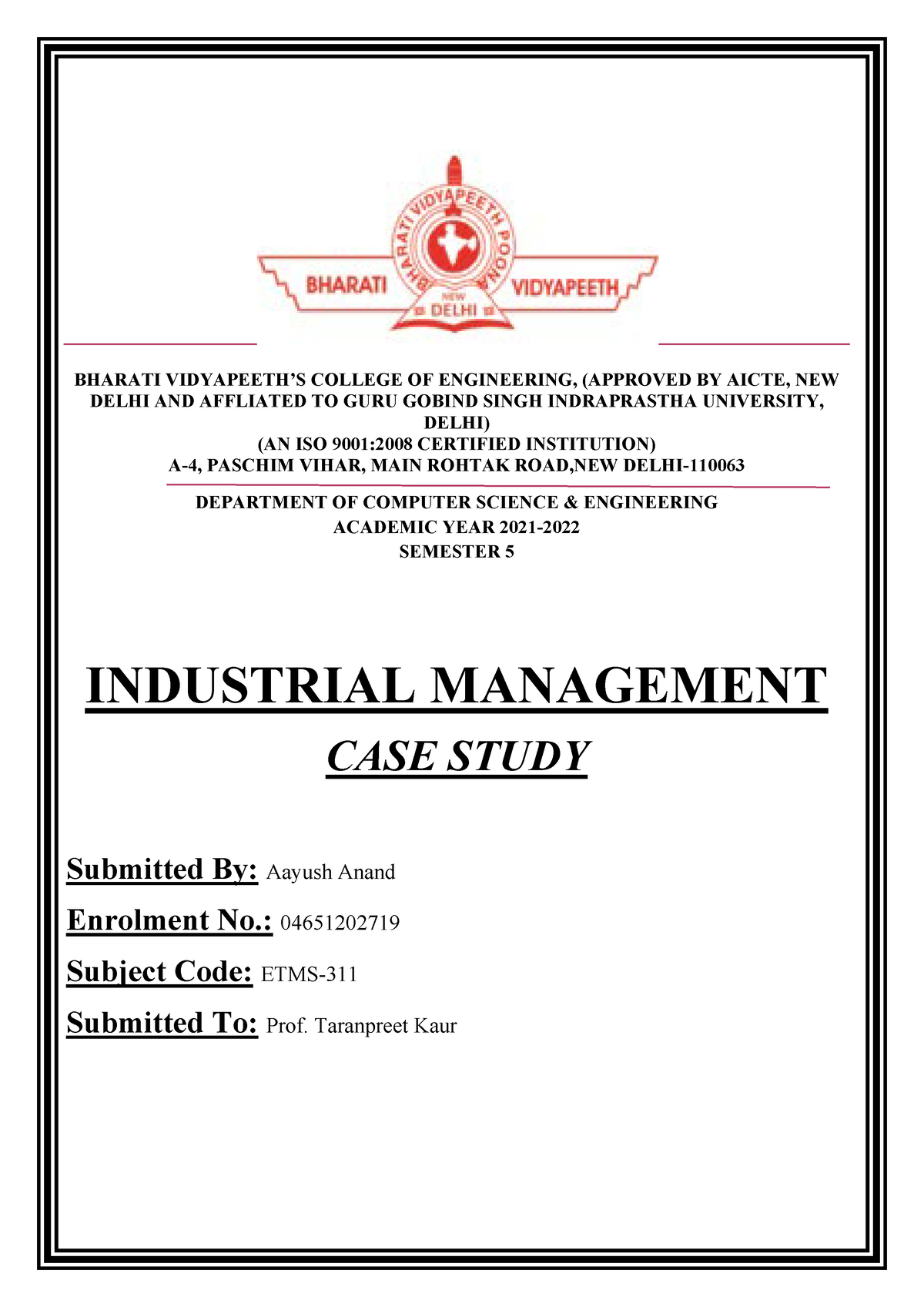 short case study on industrial relations with solution