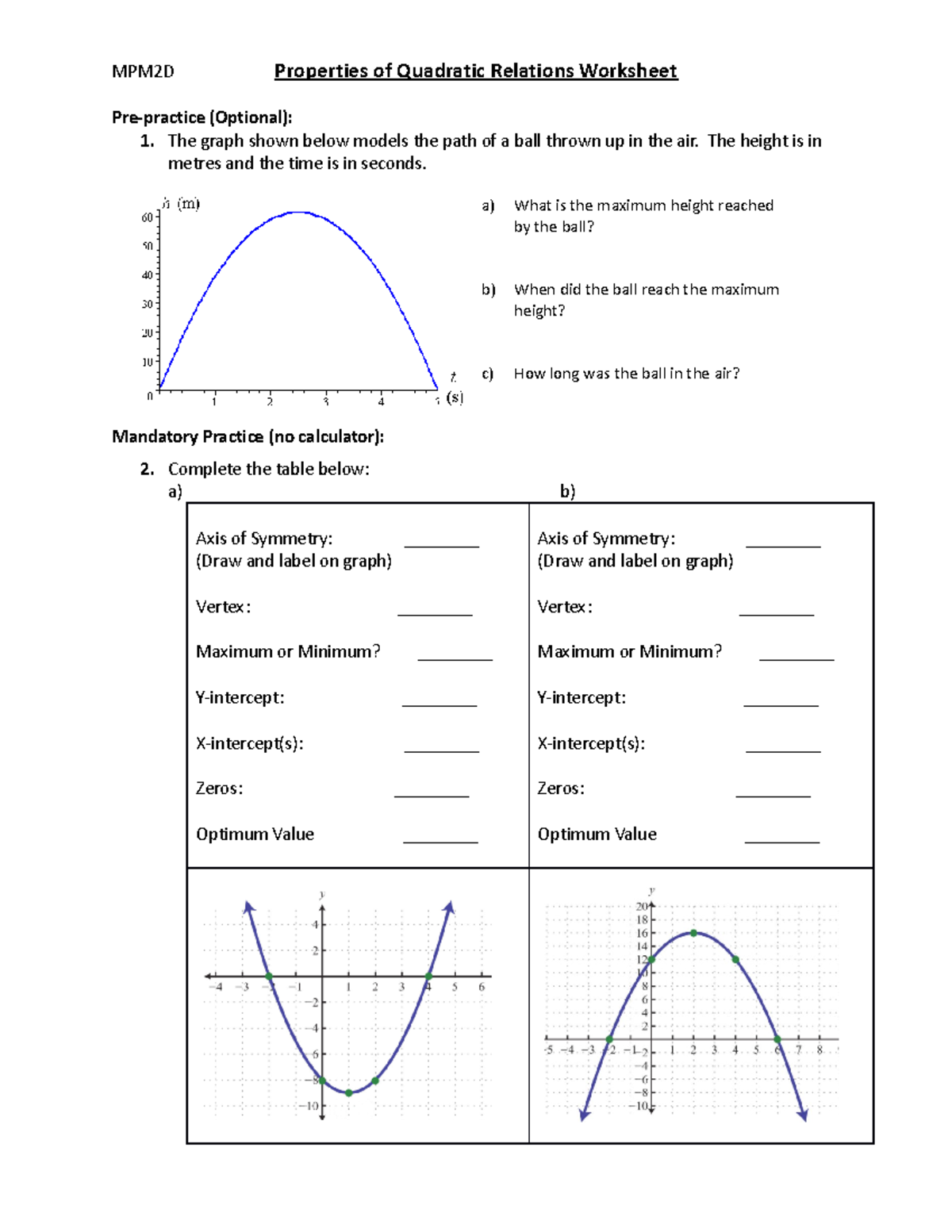 lesson-1-worksheet-mixed-mpm2d-properties-of-quadratic-relations